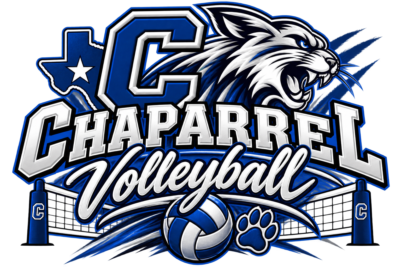 Chaparrel Volleyball Tee