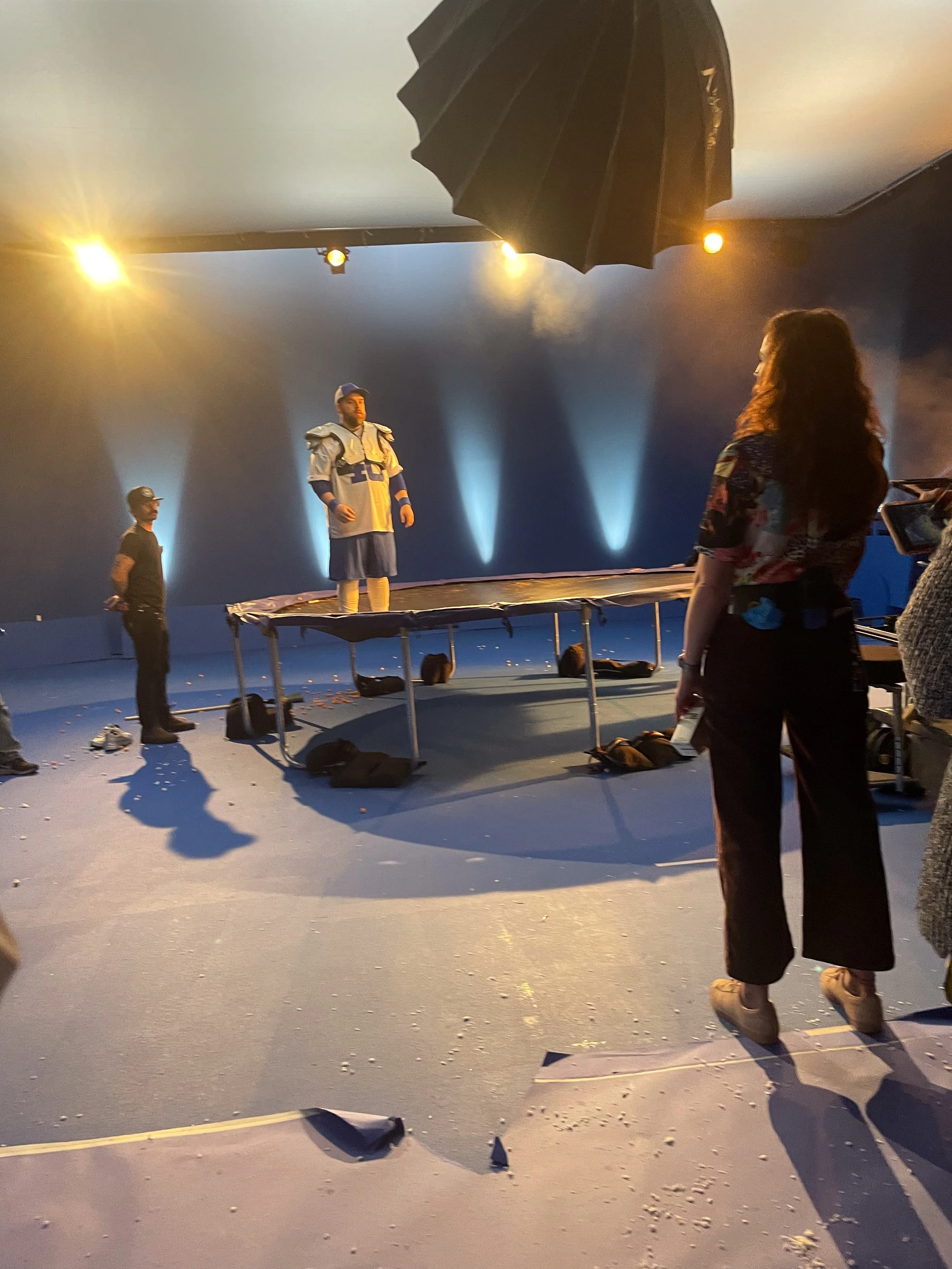 Behind the scenes of Moderna commercial shoot, directed by Annalise Yuri Murphy, Creative Director in New York City