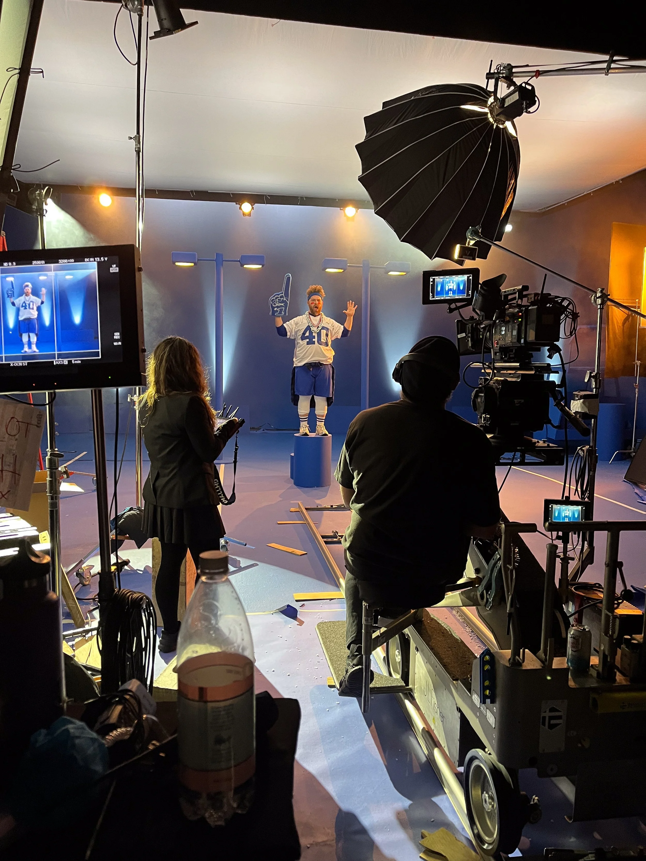 Behind the scenes of Moderna commercial shoot, directed by Annalise Yuri Murphy, Creative Director in New York City