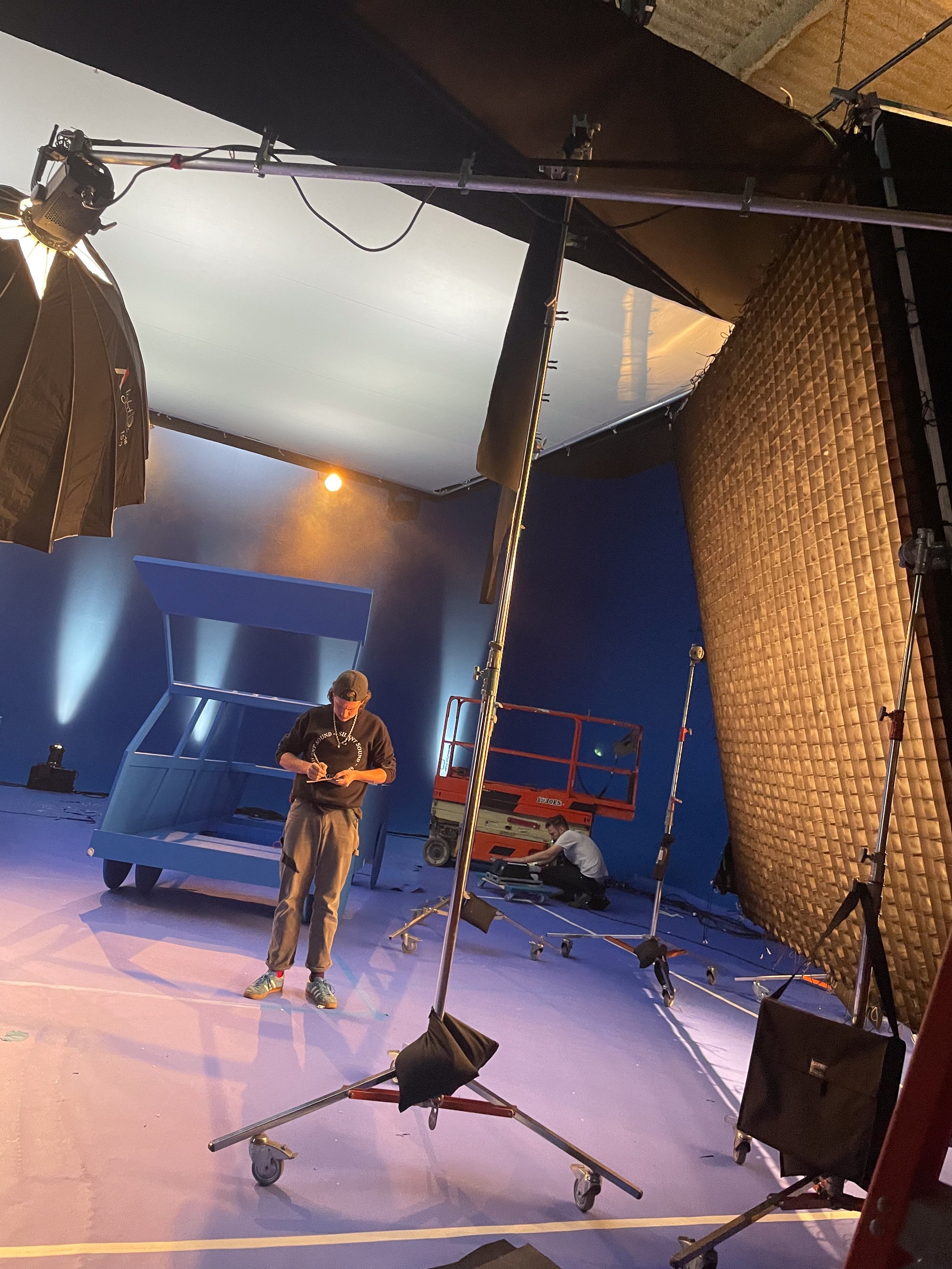 Behind the scenes of Moderna commercial shoot, directed by Annalise Yuri Murphy, Creative Director in New York City