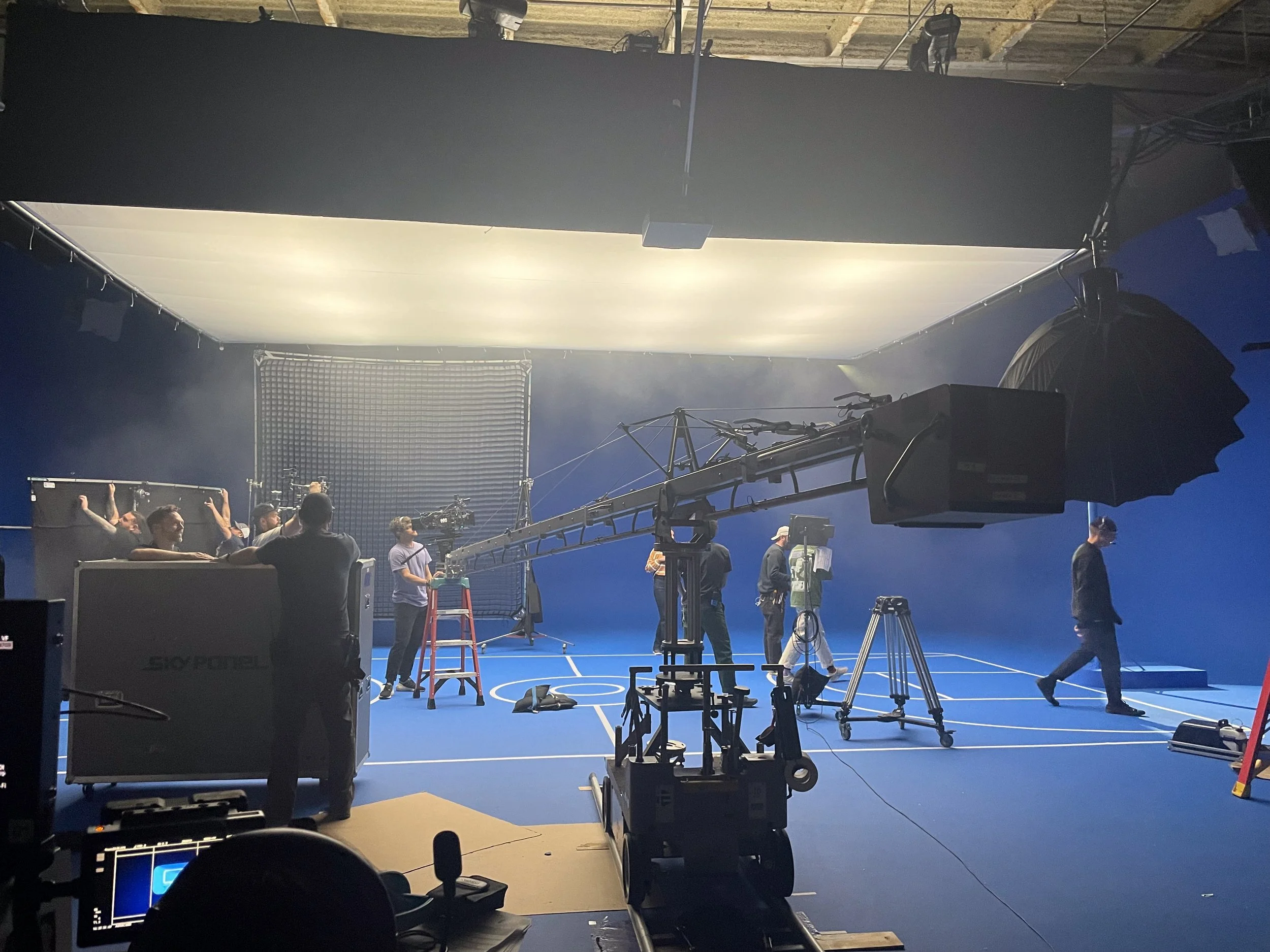 Behind the scenes of Moderna commercial shoot, directed by Annalise Yuri Murphy, Creative Director in New York City