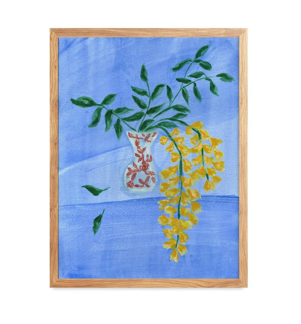 Golden Wisteria Print