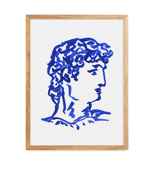 Blue Portrait Print