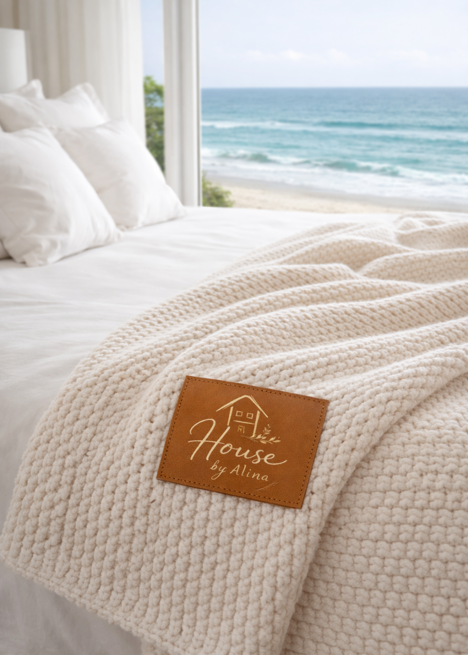 House by Alina | Signature Lattice Throw — Handcrafted Artisan Blanket
