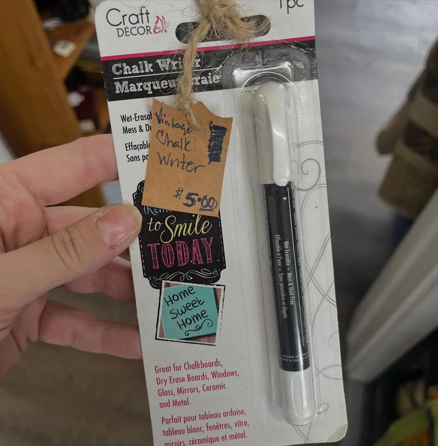 Things like this at &ldquo;flea markets&rdquo; just absolutely FLABER my GASTER!!

&ldquo;Vintage Chalk Marker - $5&rdquo;&hellip;ma&rsquo;am (or sir) &hellip; this is a chalk marker from THE DOLLAR TREE from WWWAAAYY bac when it was actually $1. 

?