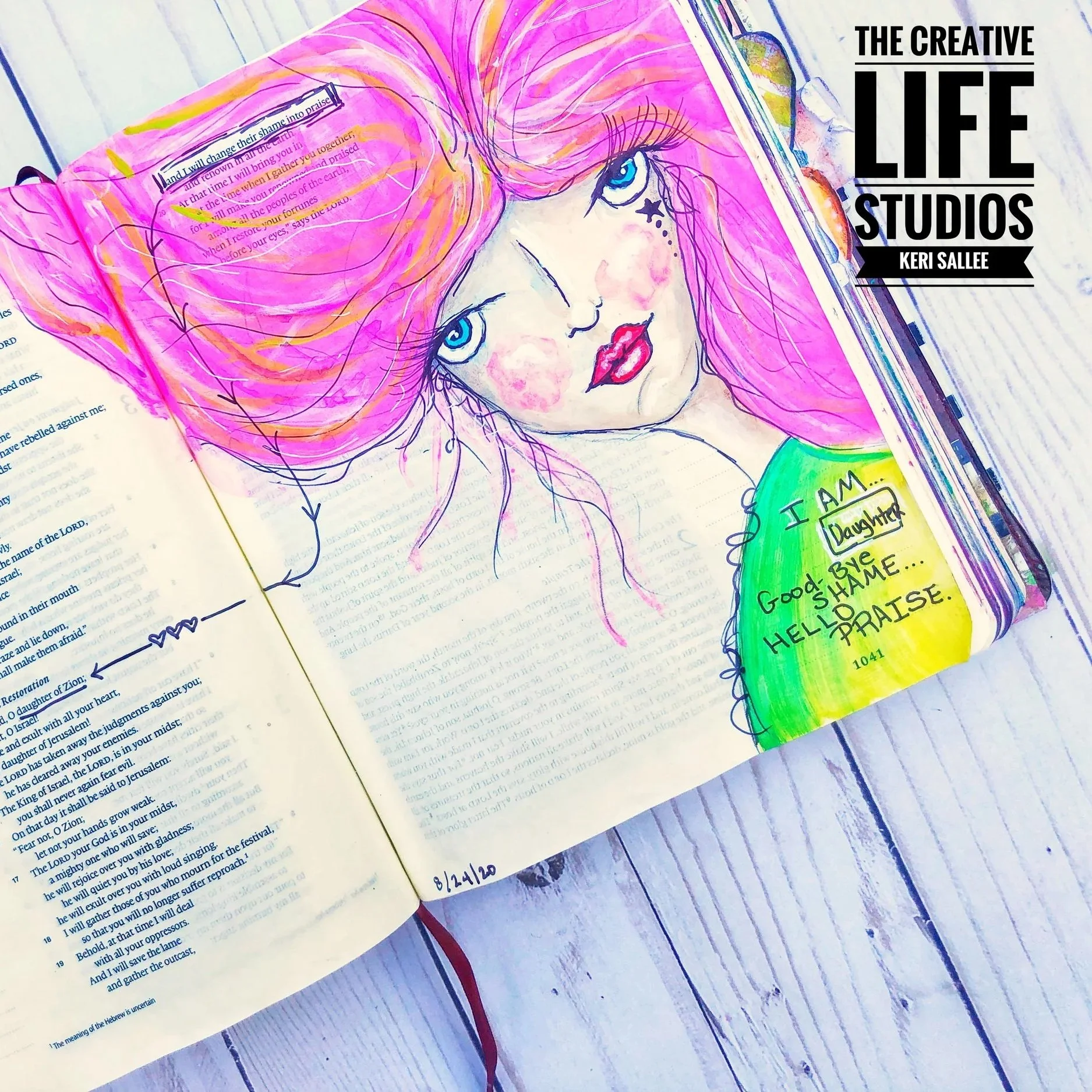 Good bye Shame... Bible Journaling 