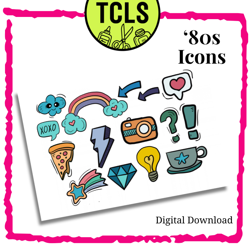 '80s Icons  - Digital Download Printable