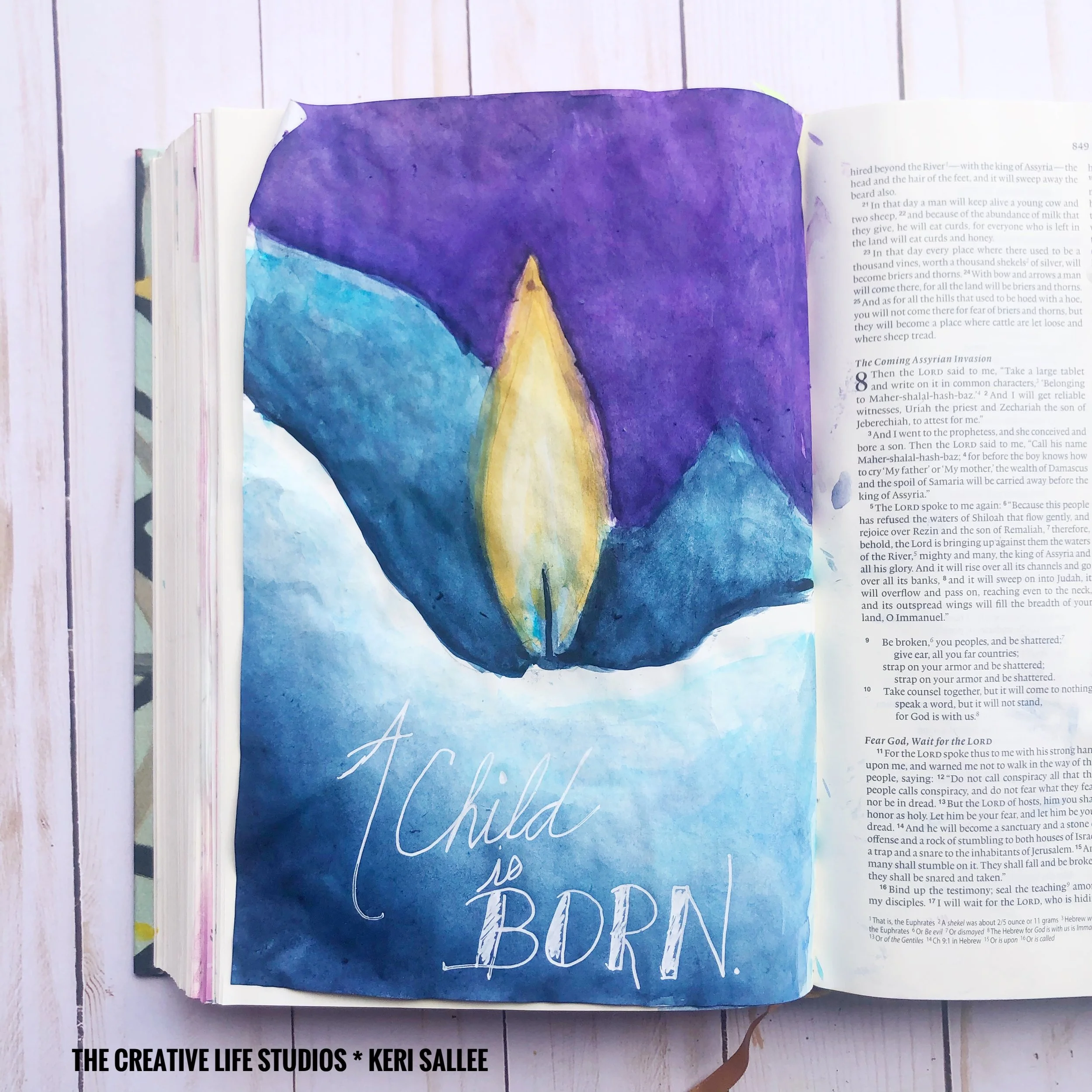 Challenging new styles of watercolor - full video on youtube.