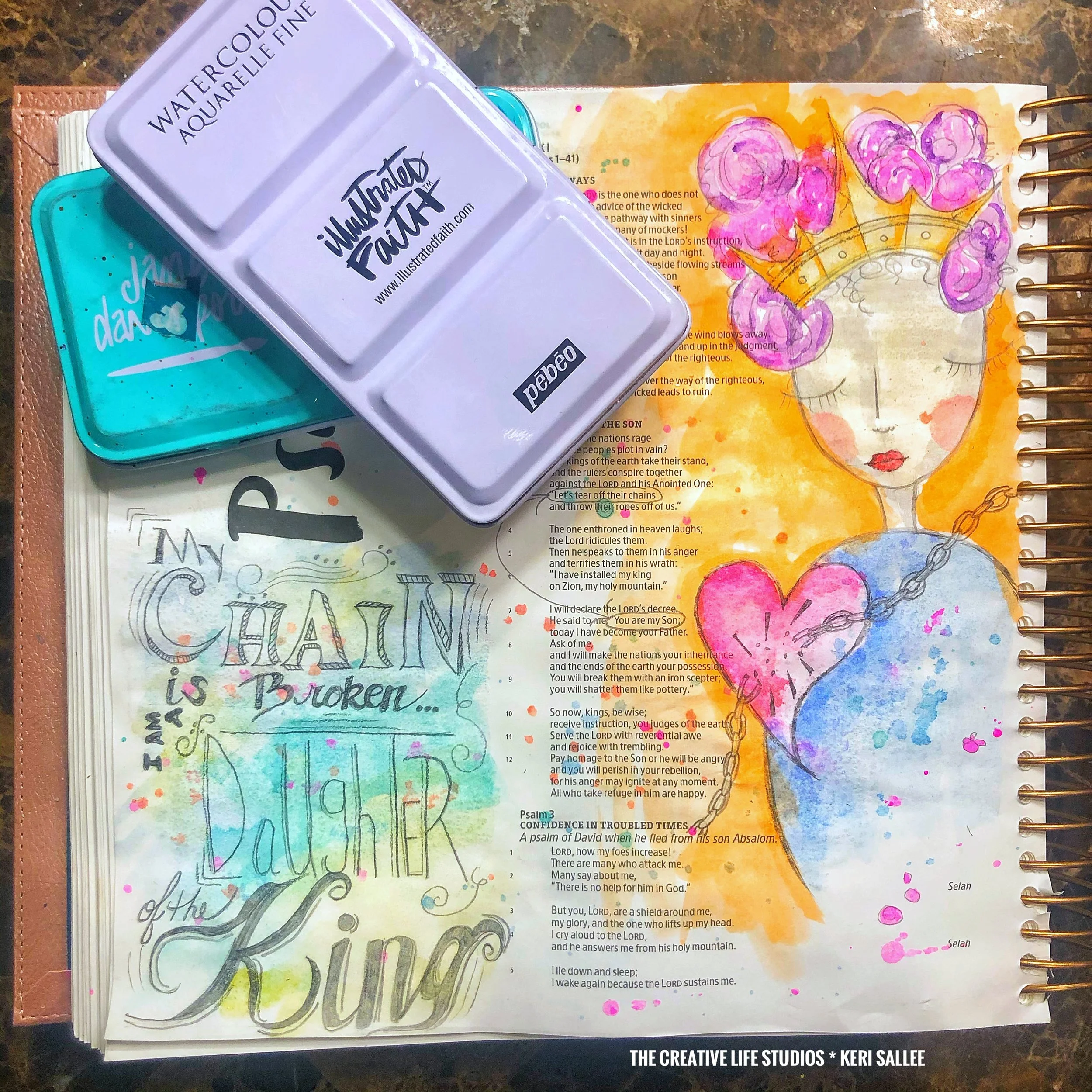Illustrated Bible using Illustrated Faith and Jane Davenport Watercolors