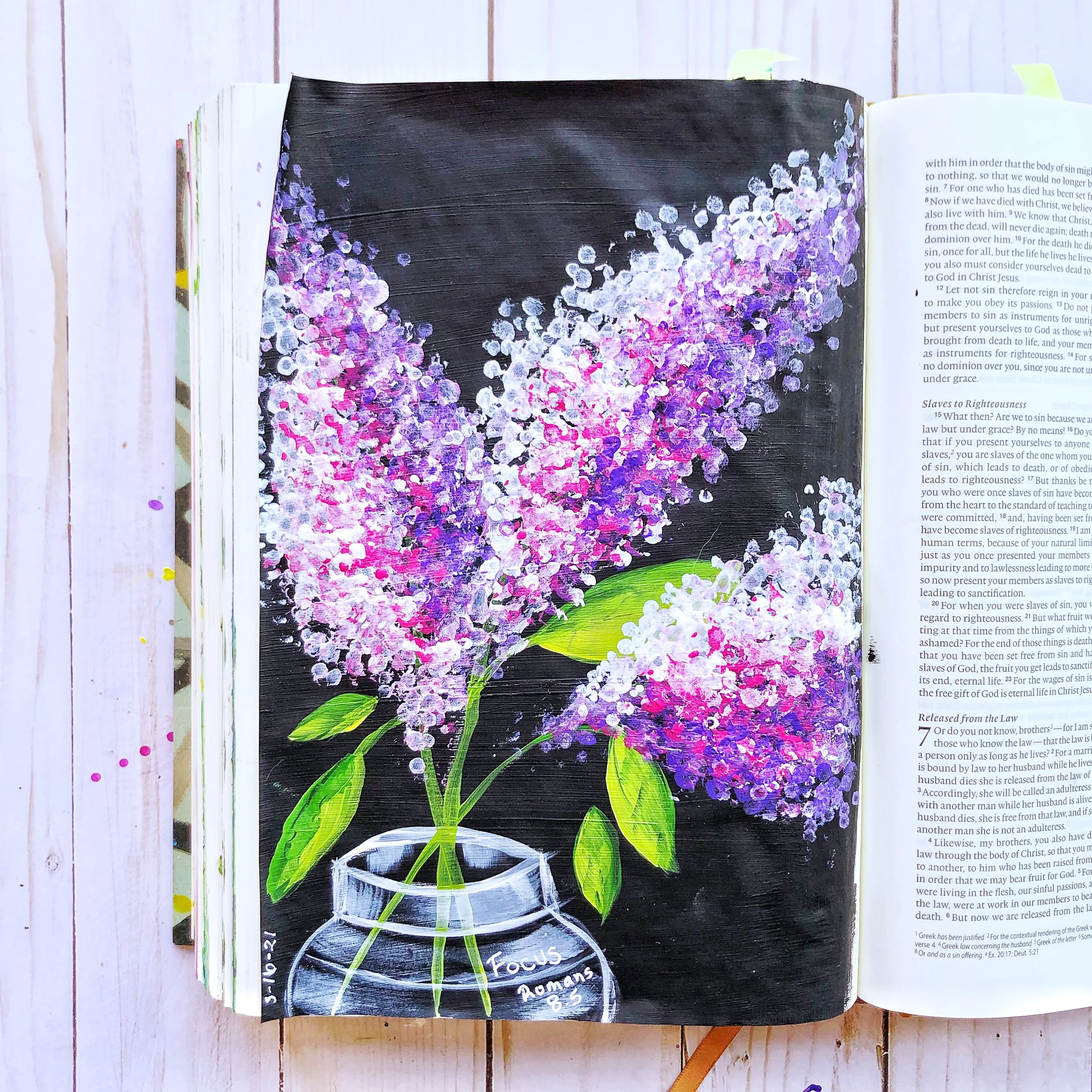 One of the EASIEST Lilac paintings you will ever do...it's LITERALLY just dabbing with Q-tips! Check out my YouTube Tutorial!