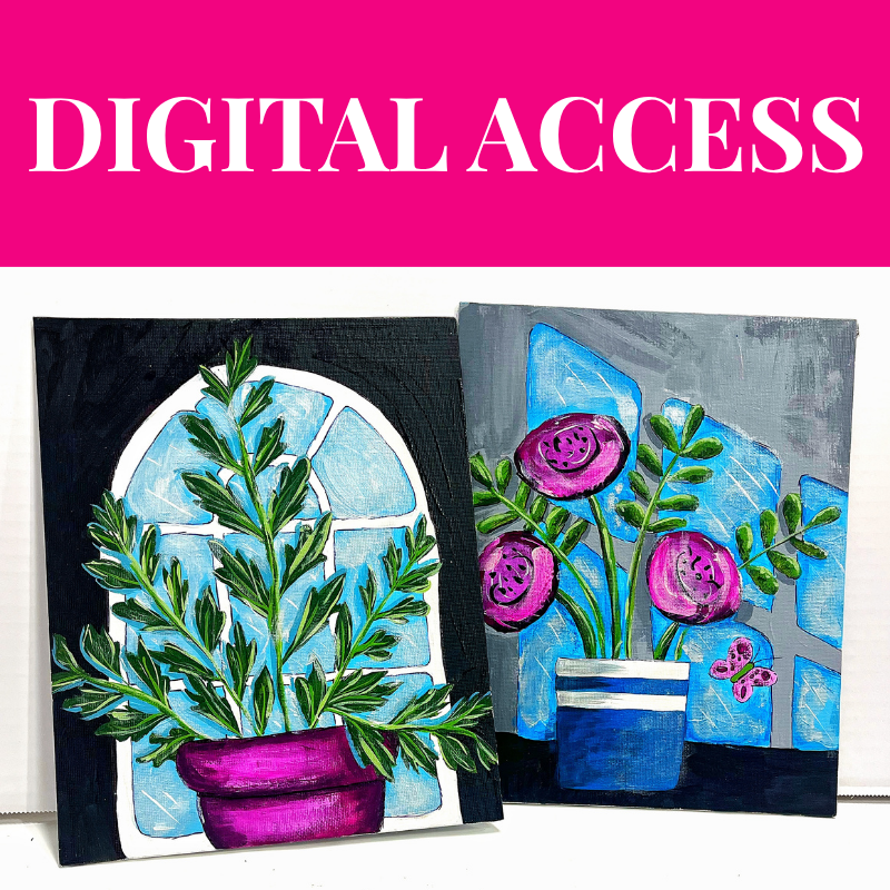 Feminine Florals Painting Class - Digital Access Pass