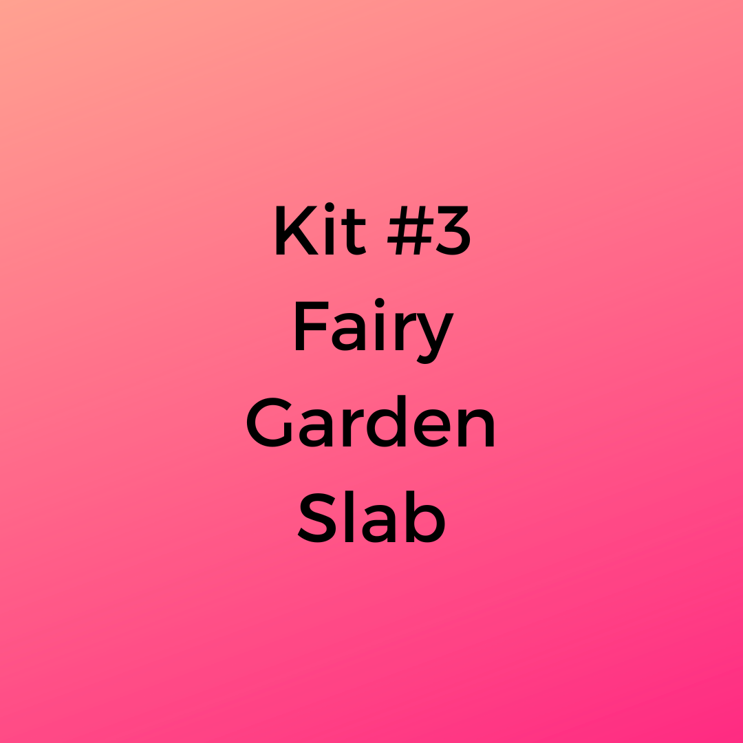 Fairy Garden Wooden Slab Kit