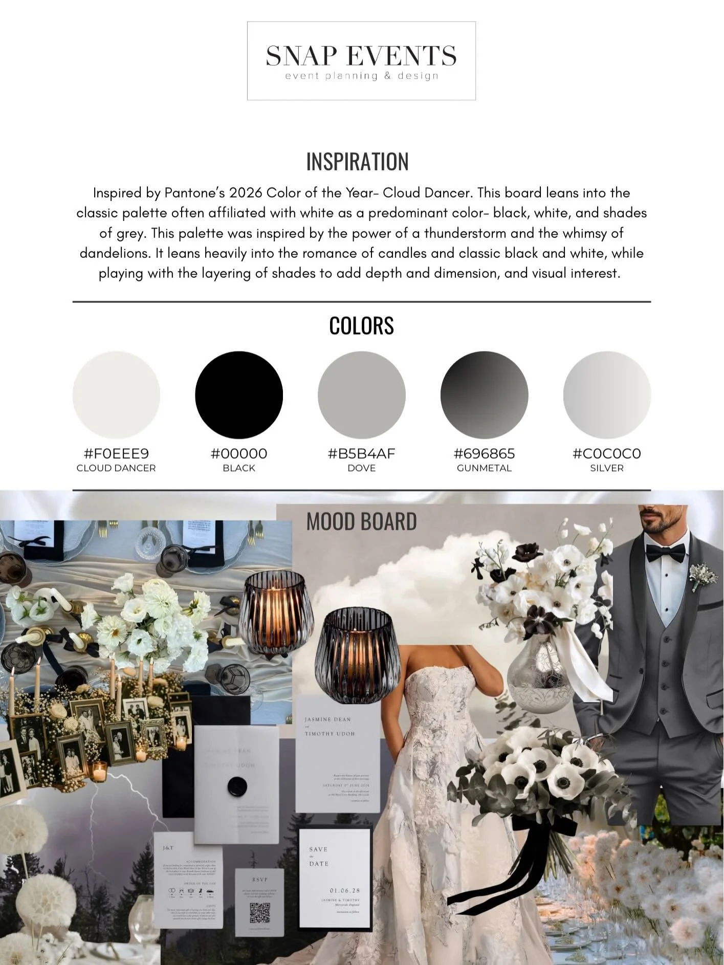 Should we make #MoodBoardMonday a thing?
These three boards were inspired by @pantone #2026coloroftheyear #CloudDancer. 
I&rsquo;ll admit- I was a hater at first, but after playing a bit, I think I&rsquo;m a convert! Cloud Dancer lends itself so well