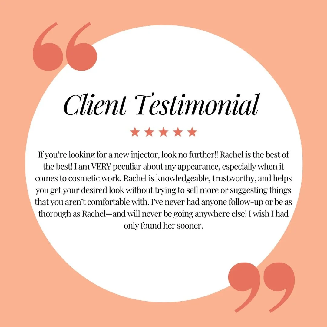 We are so thankful for the amazing Google reviews from our patients! If you have visited us, we would love to hear about your experience. Your reviews help our small business grow 🫶🏻

Rachel Treadwell, FNP-C
Beauty and Bloom Aesthetics 
Covington, 