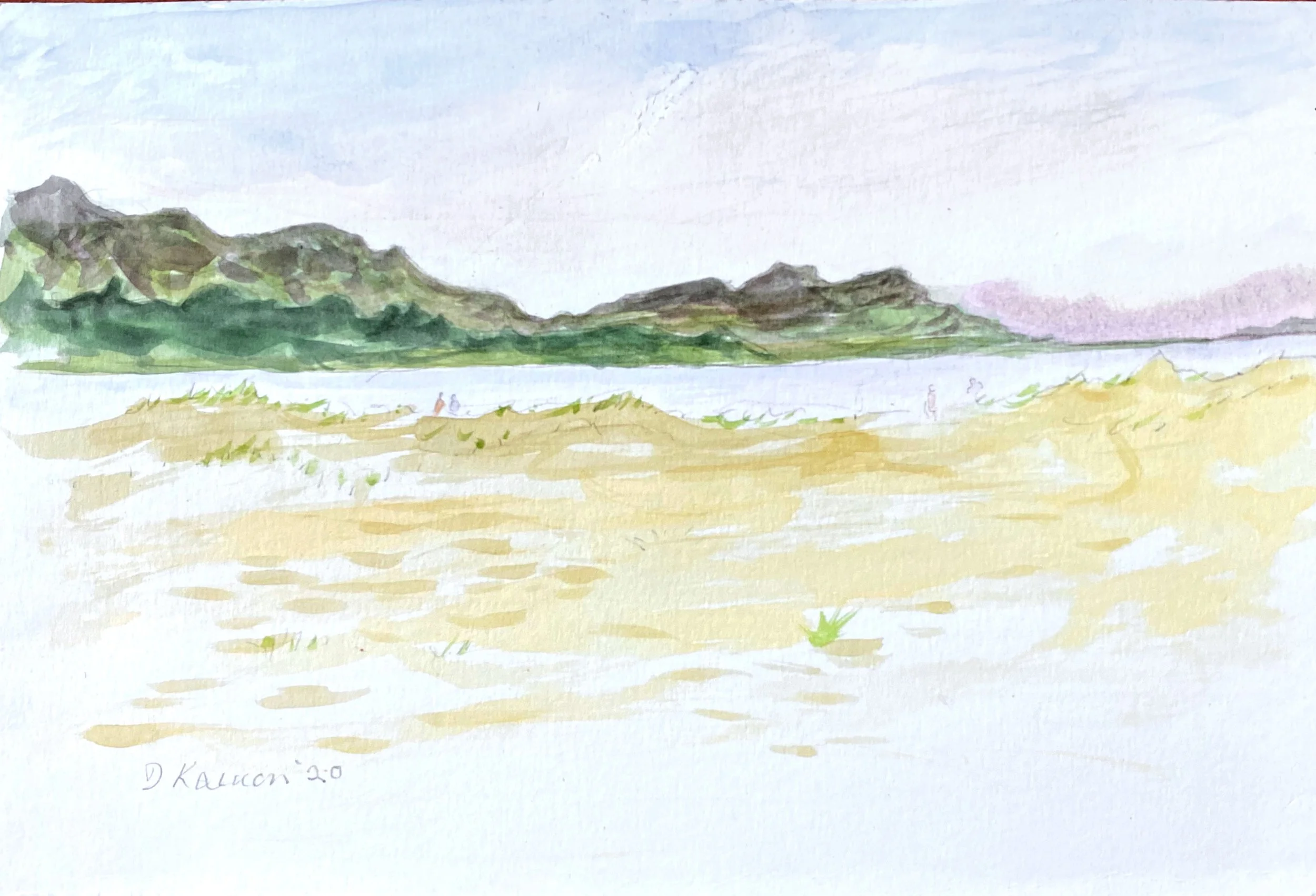 Bodega Bay, 2023  Watercolor 20 x 16 in