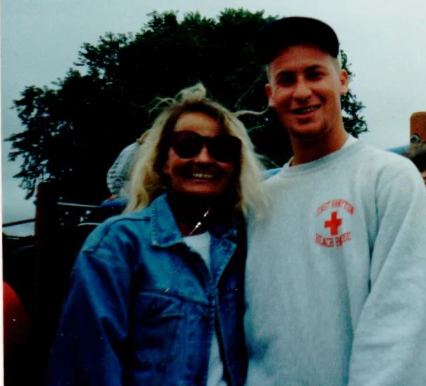 My mom and I — two years before she died.