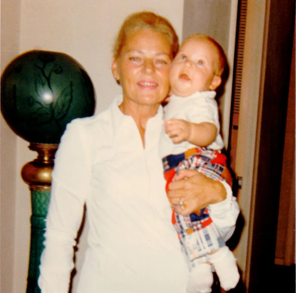 Gog and I in the early days. Yes, I was a chubby baby.