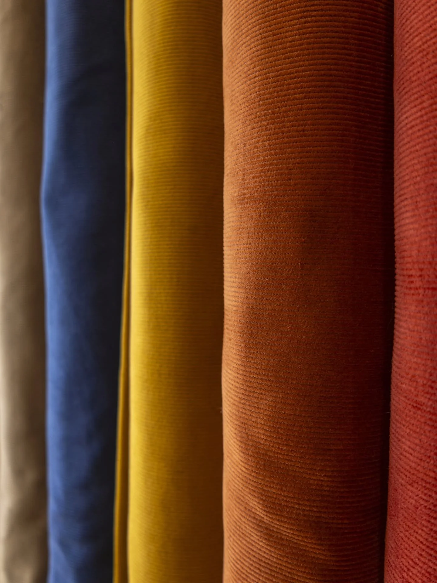 Our 14 Wale Corduroy collection from @robertkaufman. Fine cord, 100% cotton, 57" width, sturdy. Bottom weight fabric, 8.1 ounces per square yard.