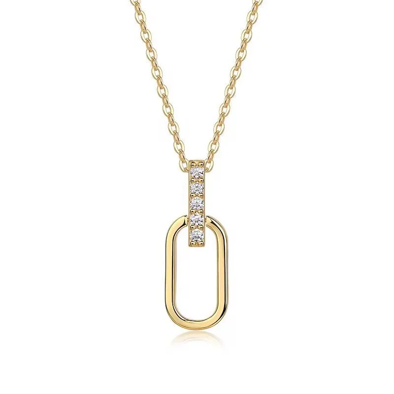 NOBLISÉ Éclat Halskette mit Moissanite Stein