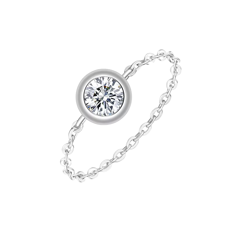 NOBLISÉ Éclat Ring mit Moissanite Stein
