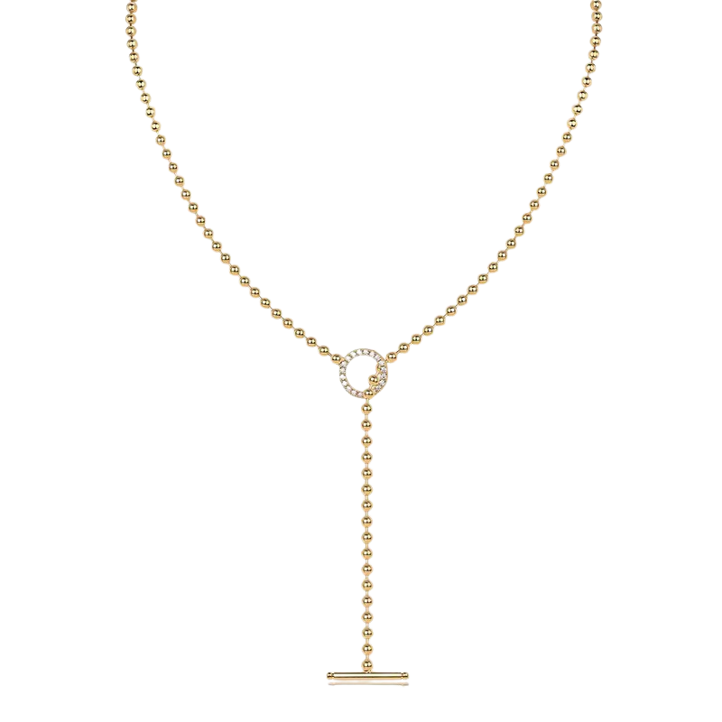 NOBLISÉ Élégance Halskette mit Moissanite Stein