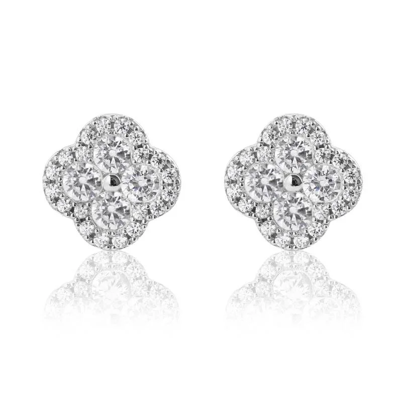 NOBLISÉ — Kollektion TRÈFLE Ohrringe mit Moissanite Steine