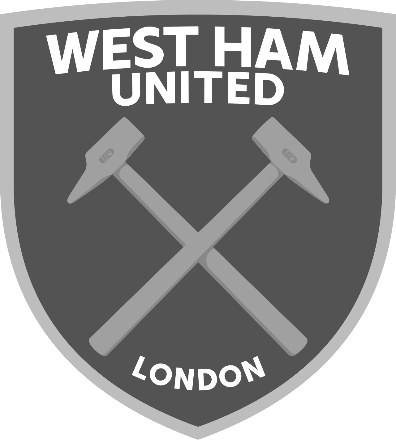 West Ham United FC crest — crossed hammers emblem, London