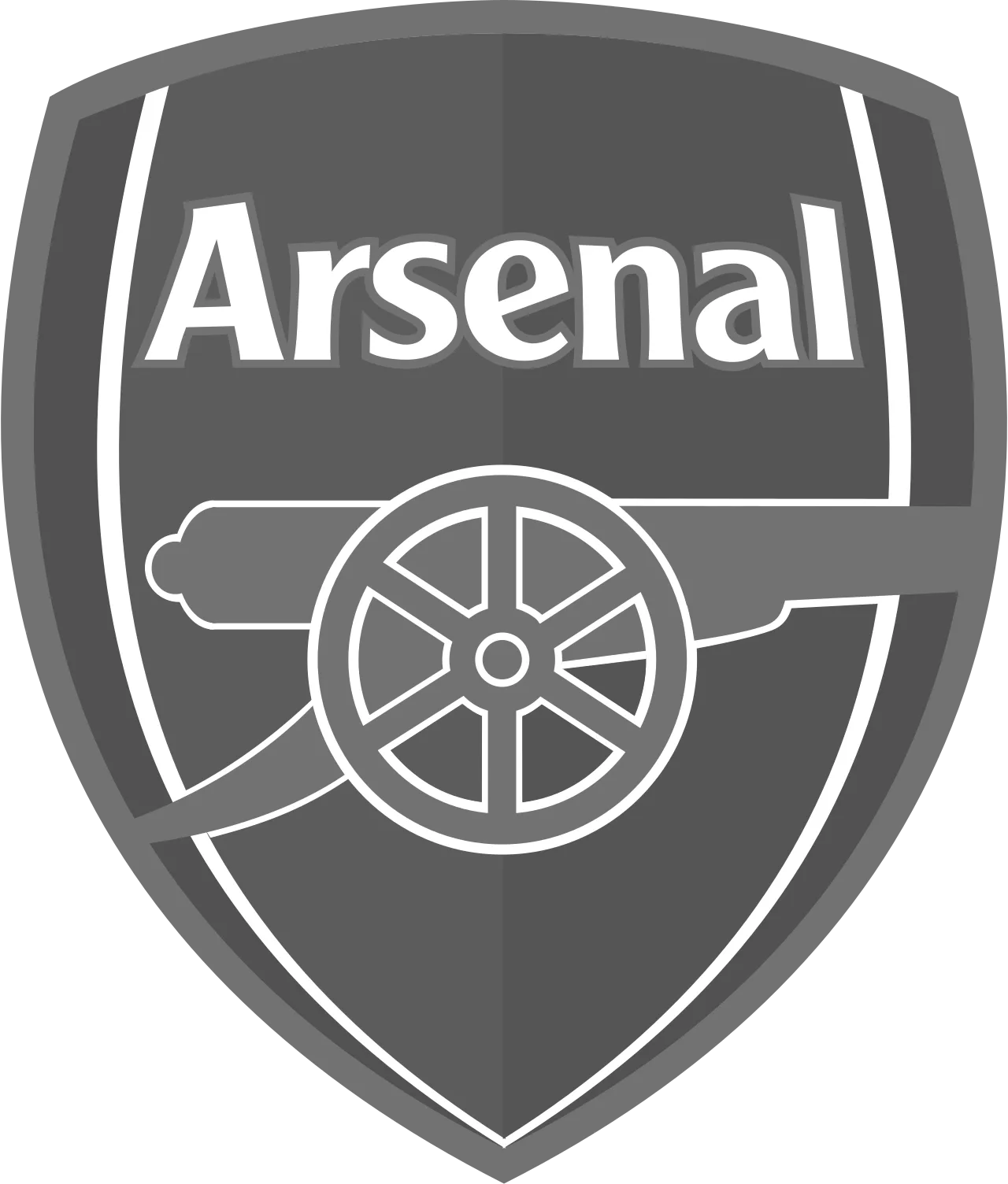 Arsenal FC club crest — shield with cannon emblem