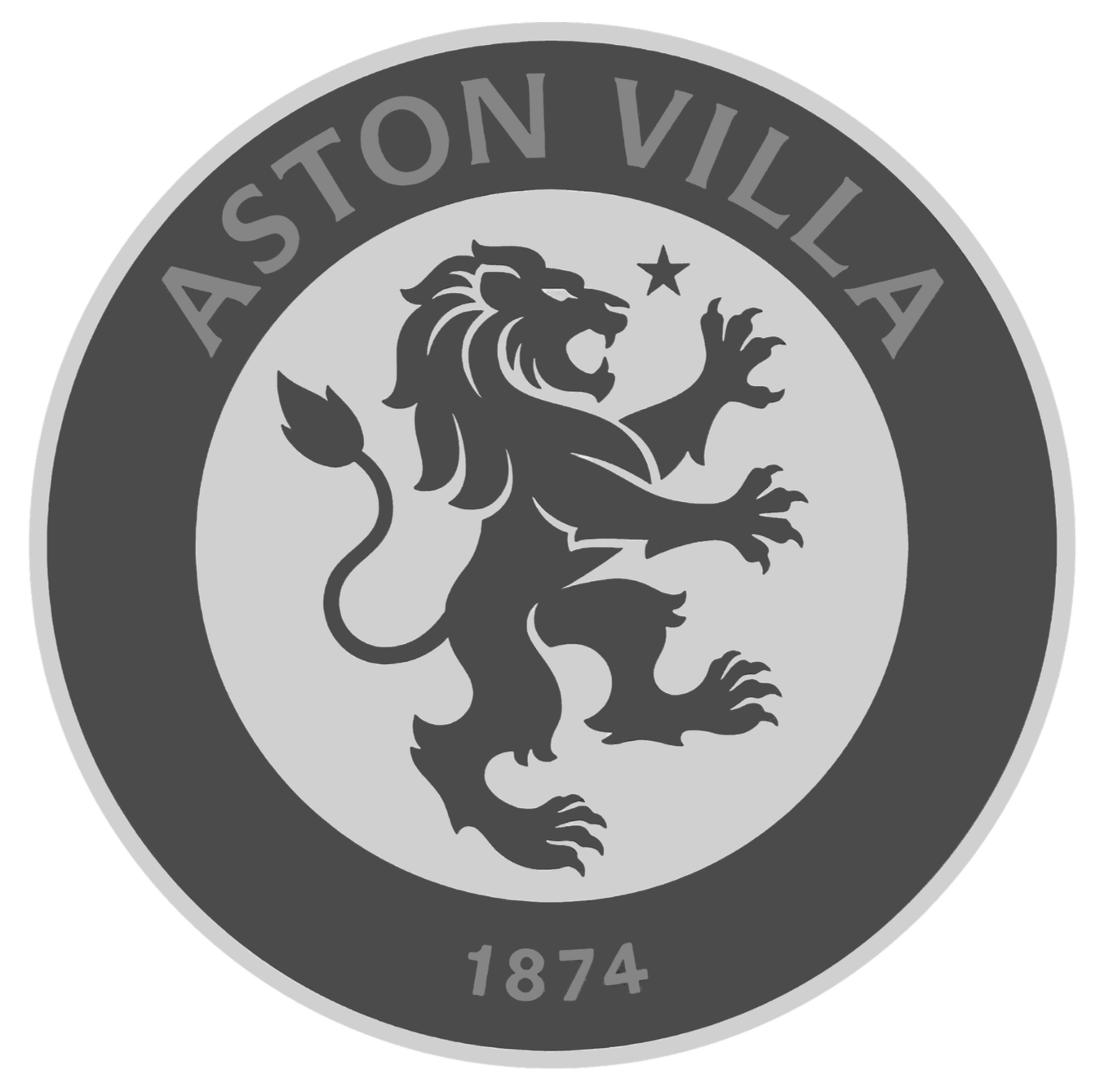 Aston Villa FC club crest — lion emblem with "Aston Villa" and "1874"