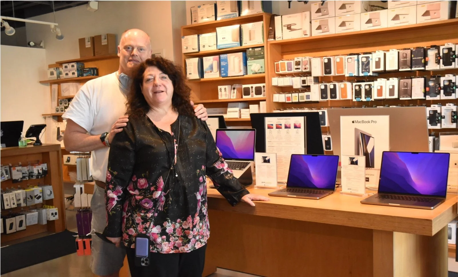GeekHampton owner's at the Sag Harbor service center