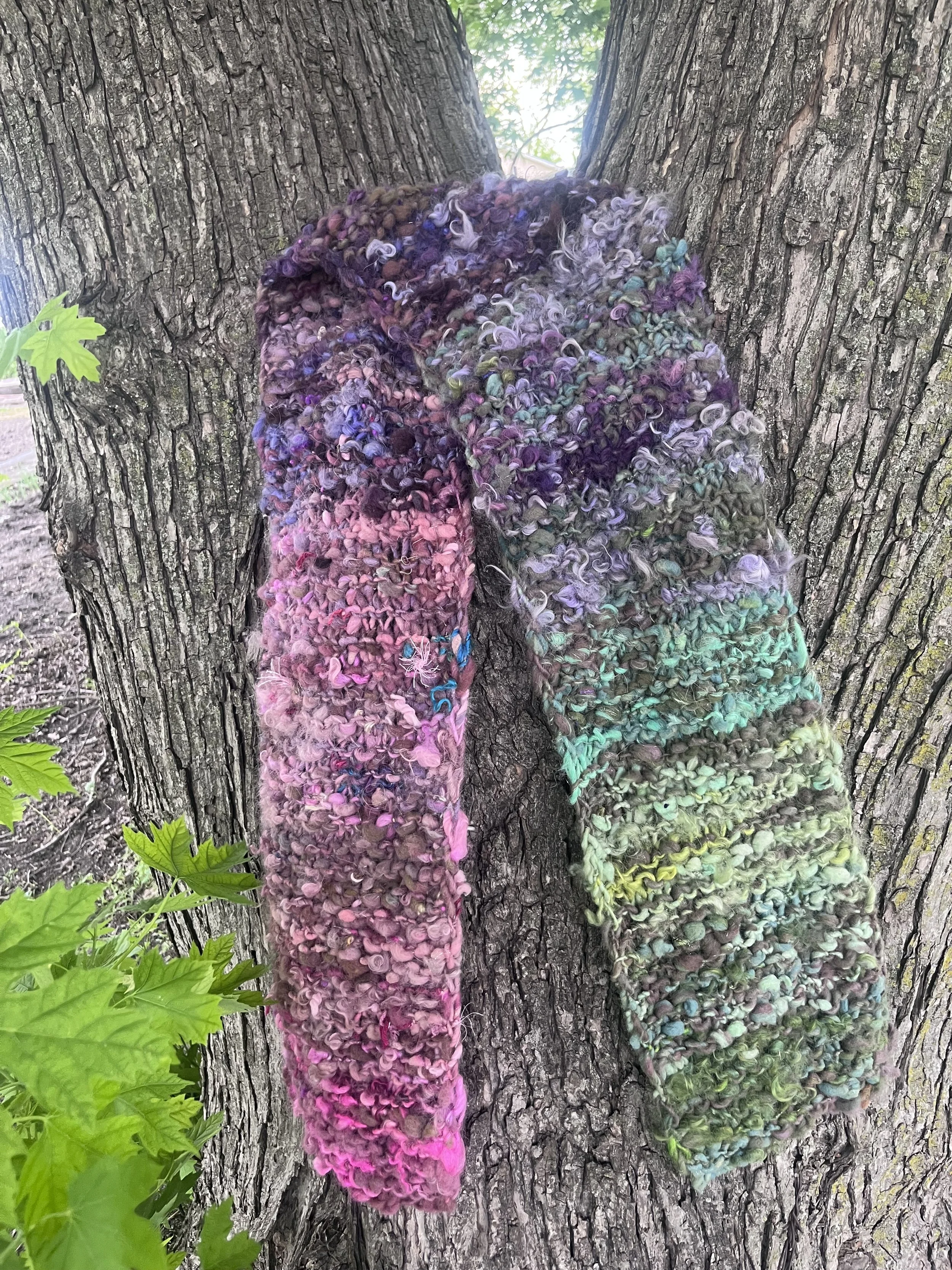 Gradient Garter Stitch Scarf Downloadable Knitting Pattern