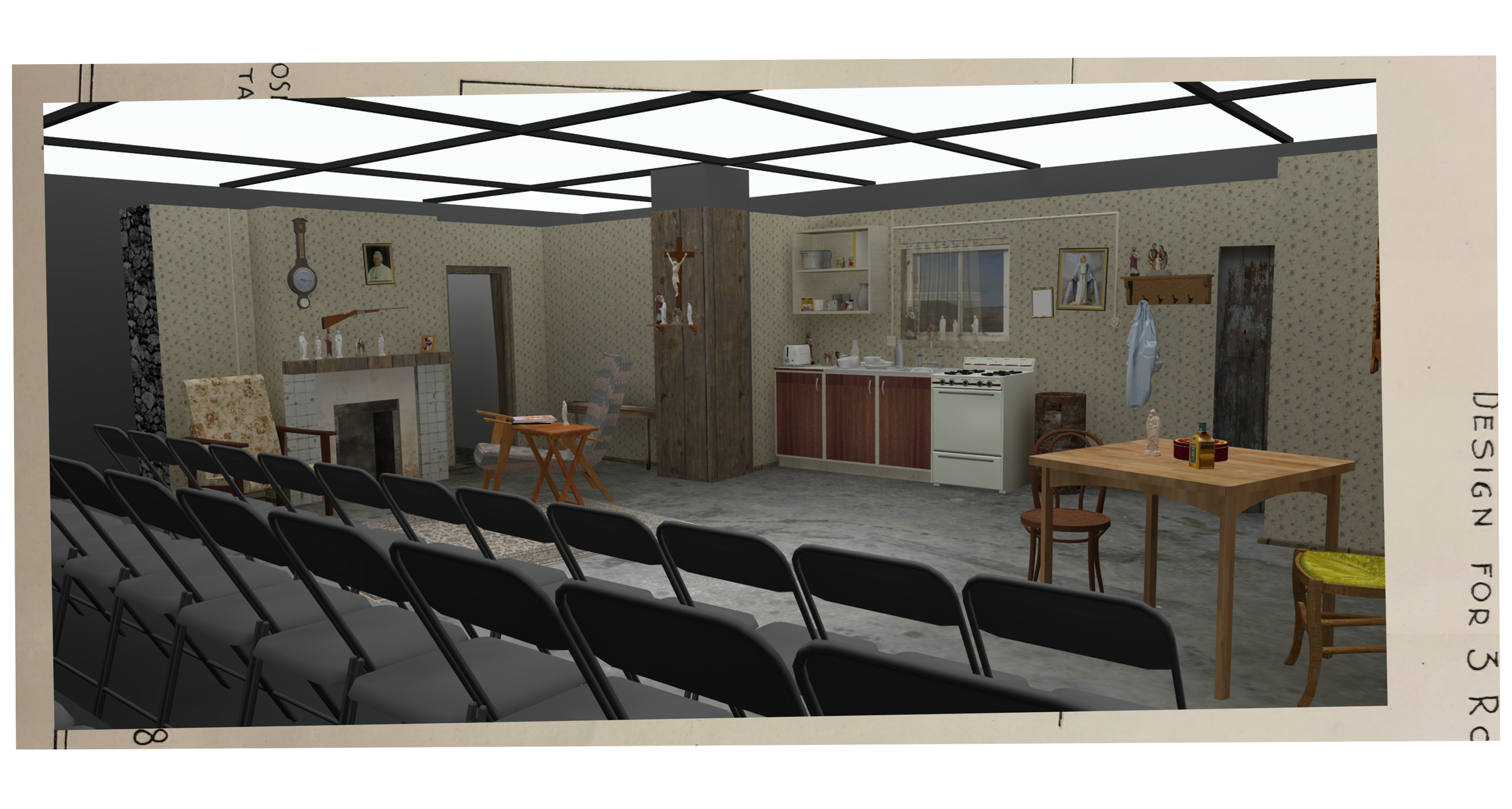 finished deign on sketchup and rendered in podium