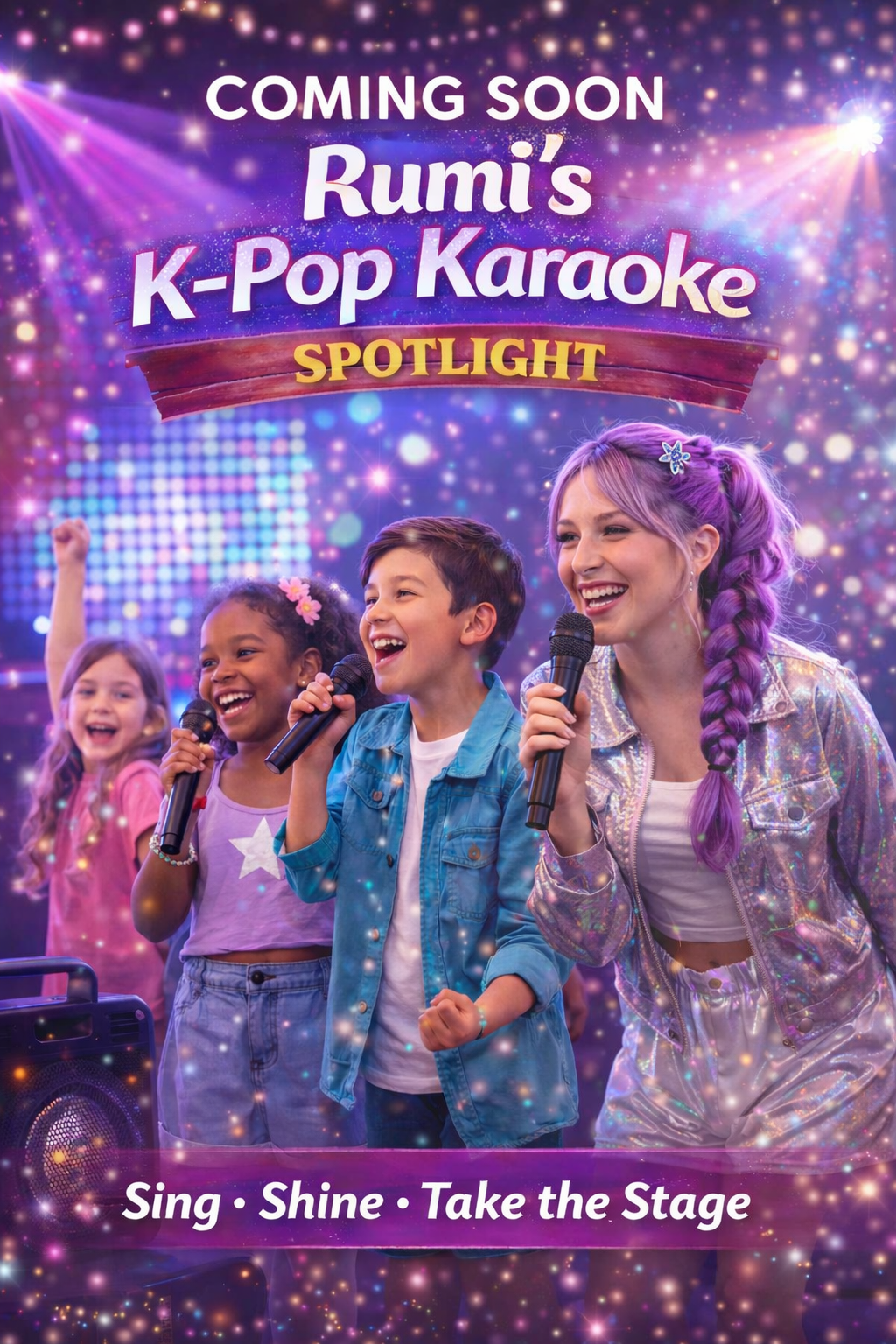 COMING SOON!  K-Pop Karaoke Spotlight with Rumi & Friends