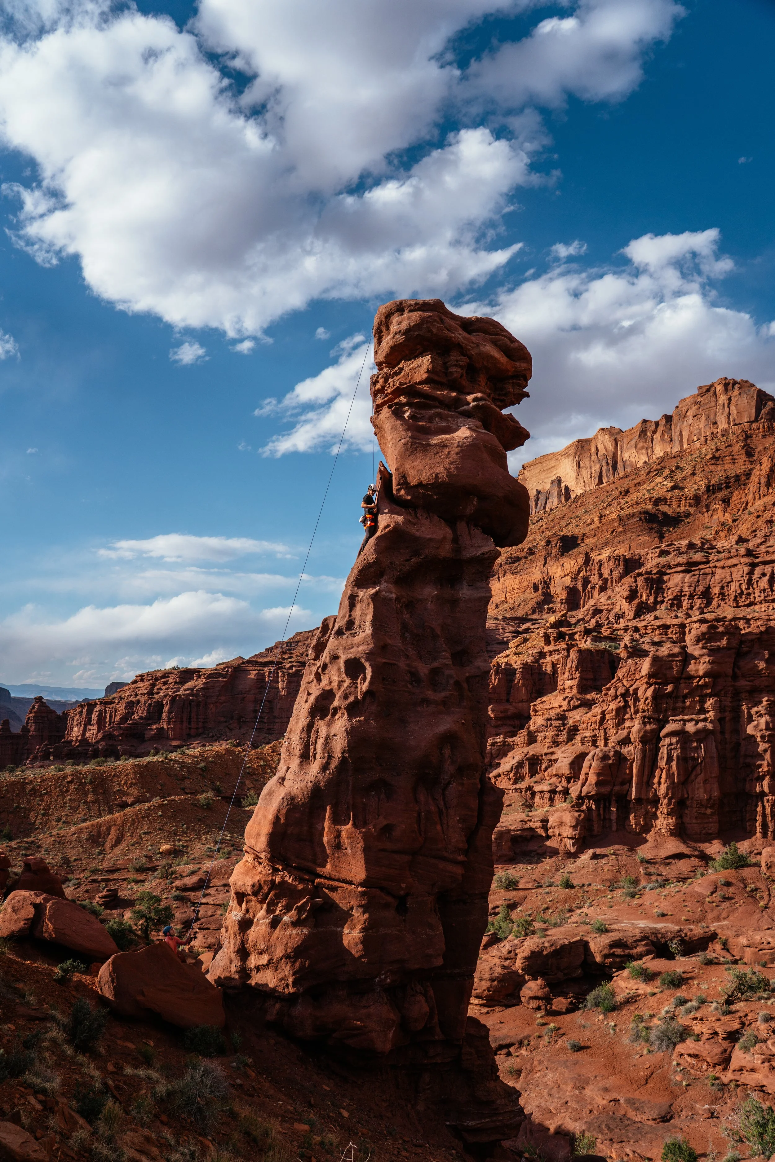 Roo Smith rock climbing in Utah
