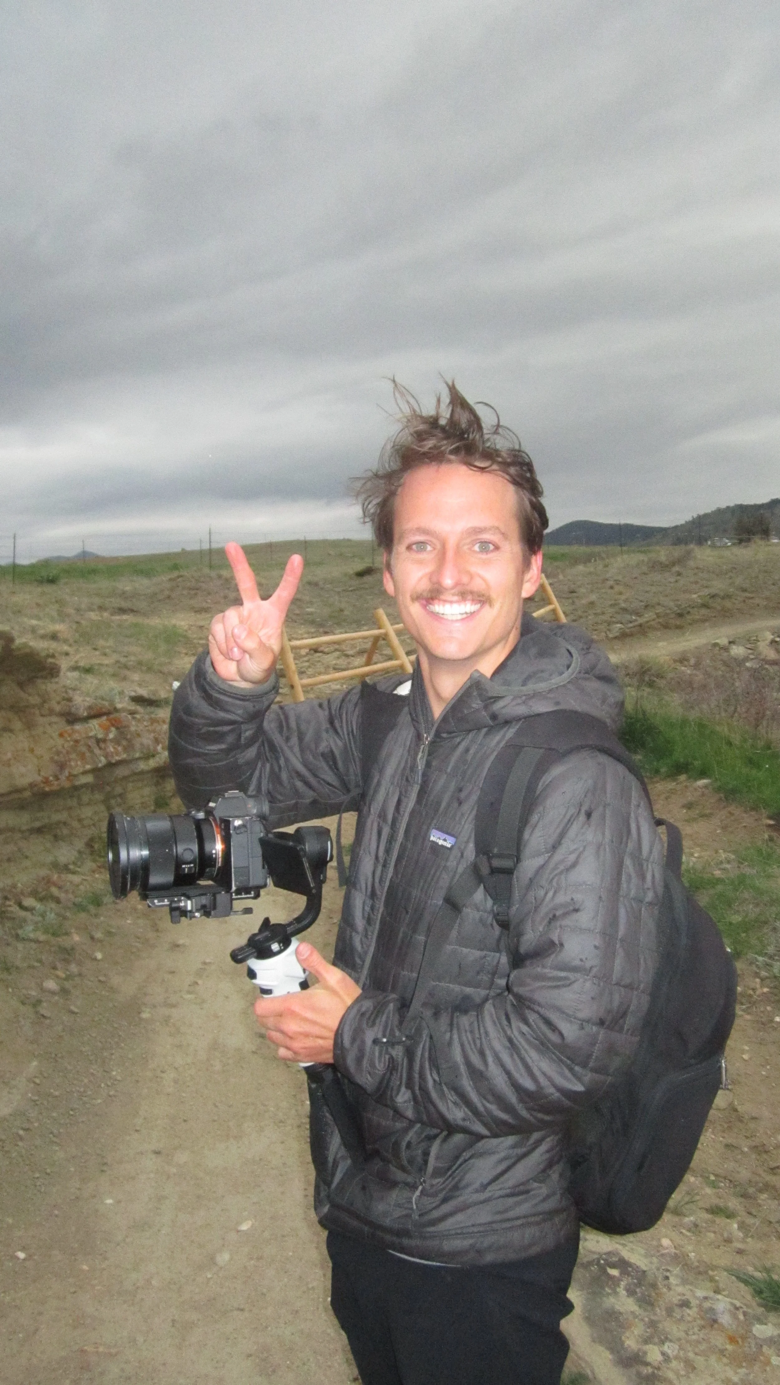 Roo with camera and gimbal in boulder