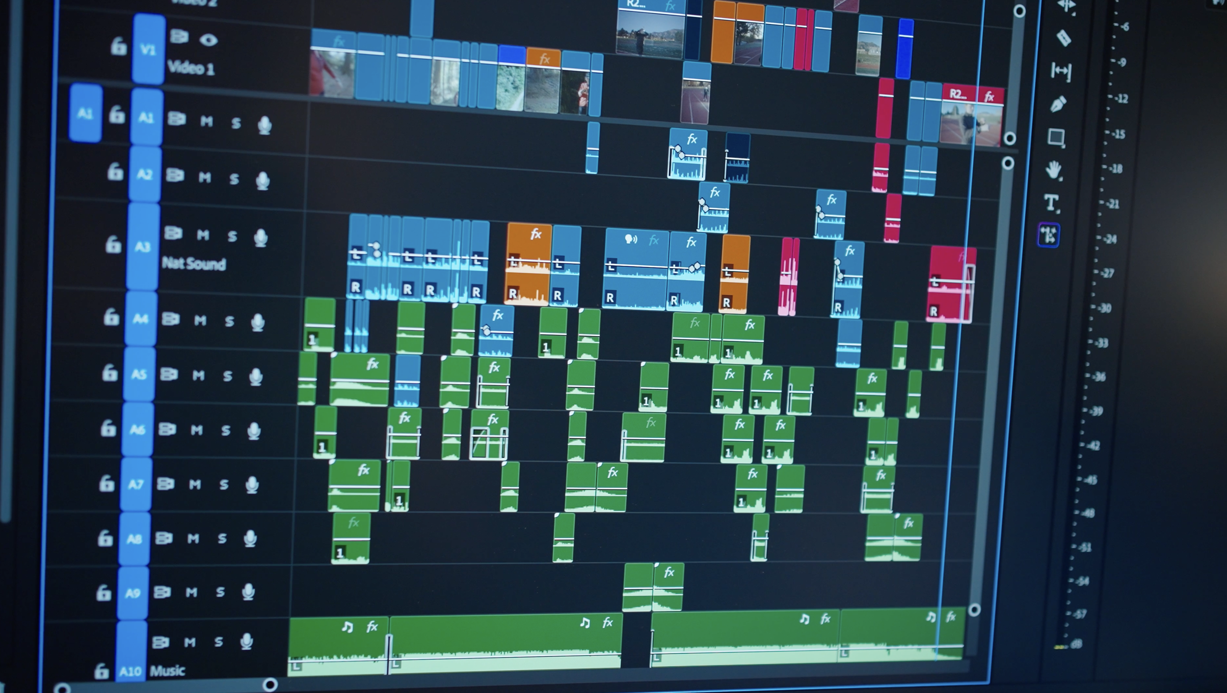 adobe premiere pro editing timeline
