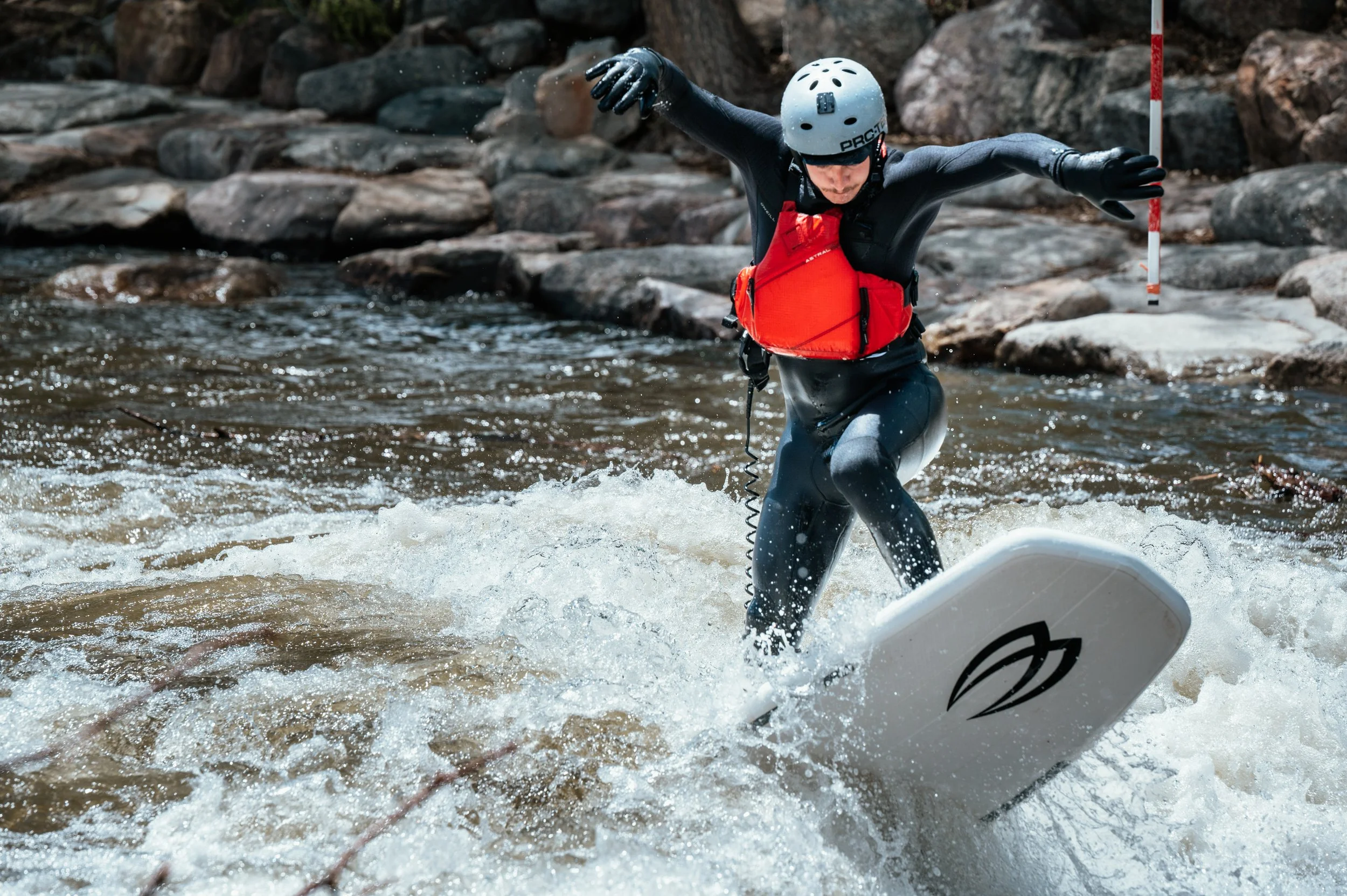 Roo Smith surfing in Colorado