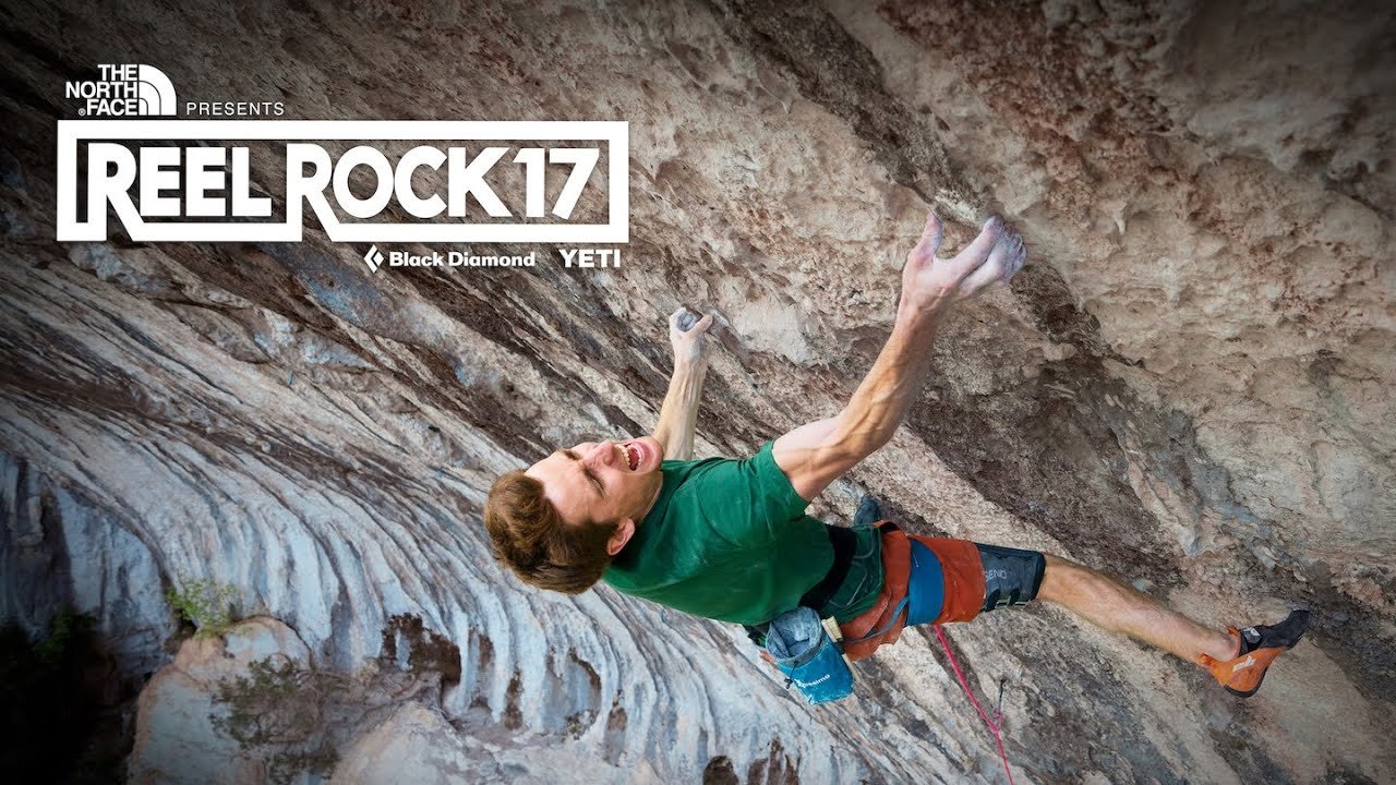 reel rock 17 poster image of a man rock climbing