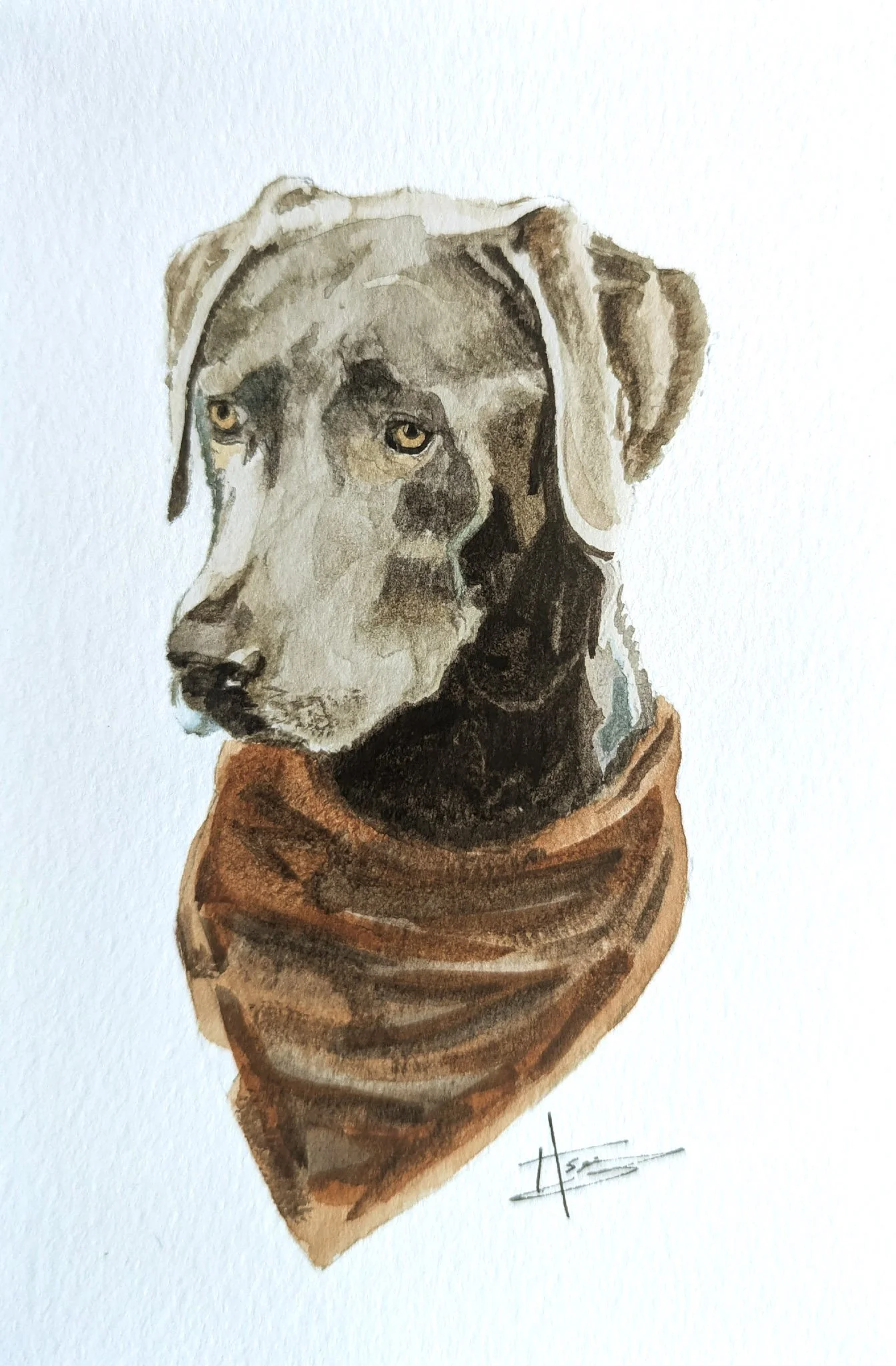 Tealie, 5x7"