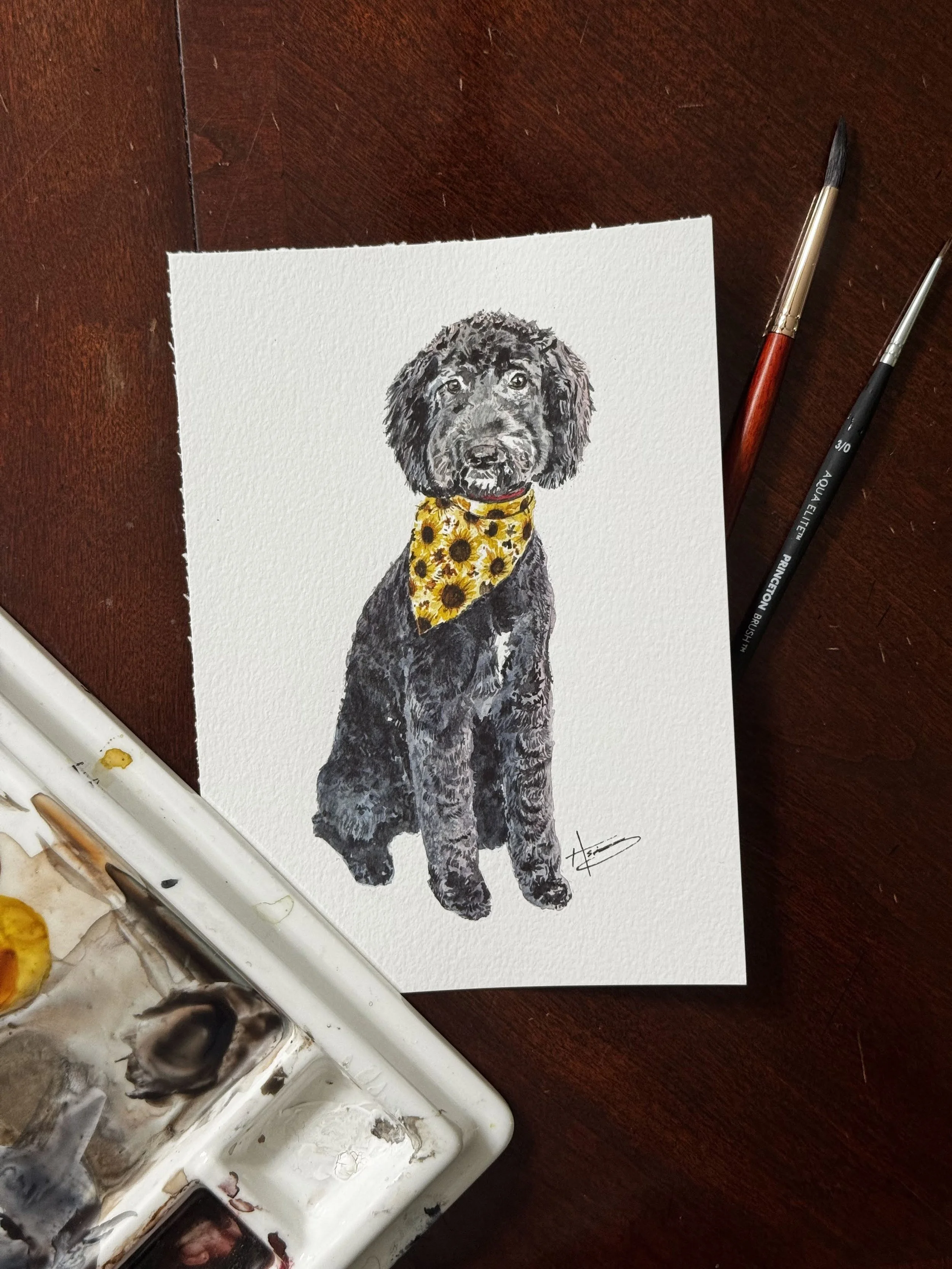 Luna, 5x7"