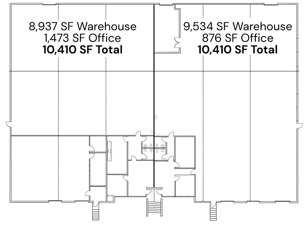 3800 Revere St. Suite A & B Floor plan
