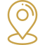 A map pin icon with a dollar sign inside.