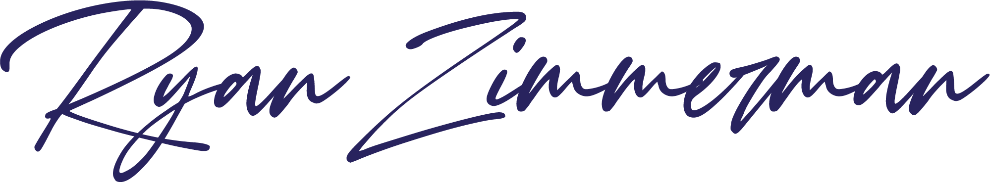 Signature-style text reading 'Byron Zimmerman' in dark blue.