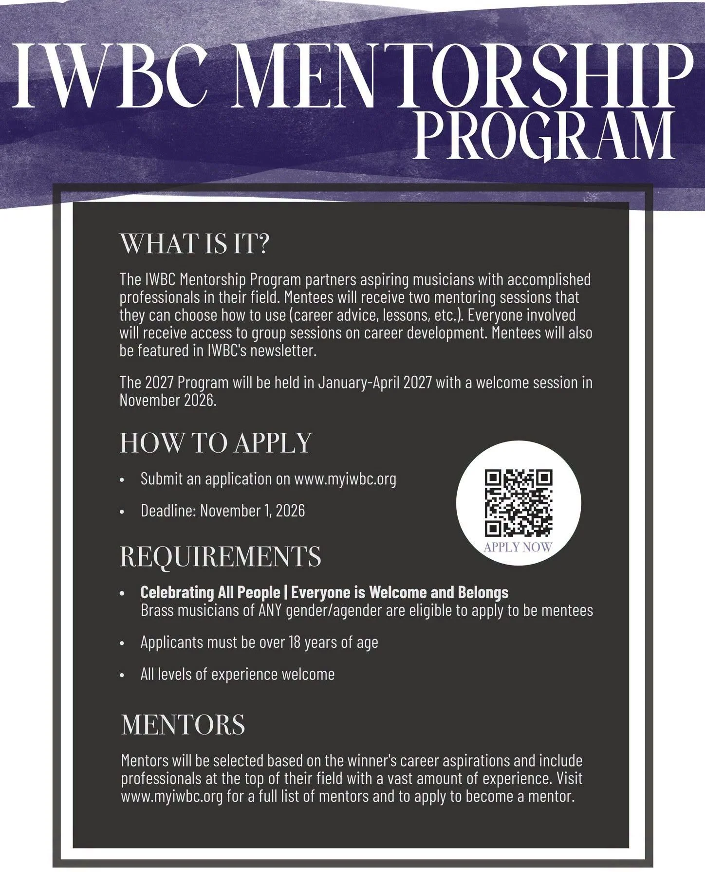IWBC Mentorship program