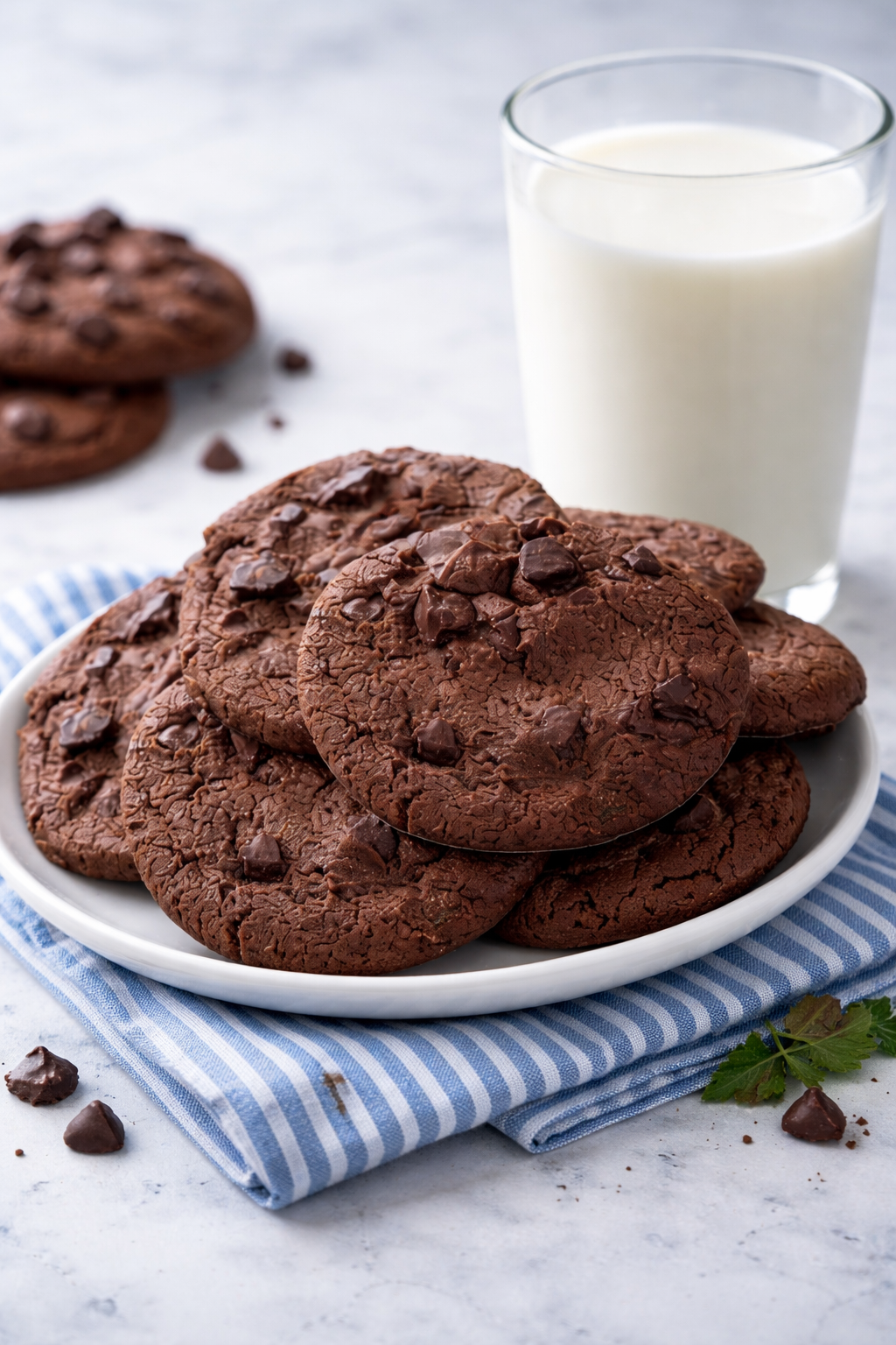 85514 - DOUBLE DARK Chocolate Chip Cookies 12 Pcs/Pack