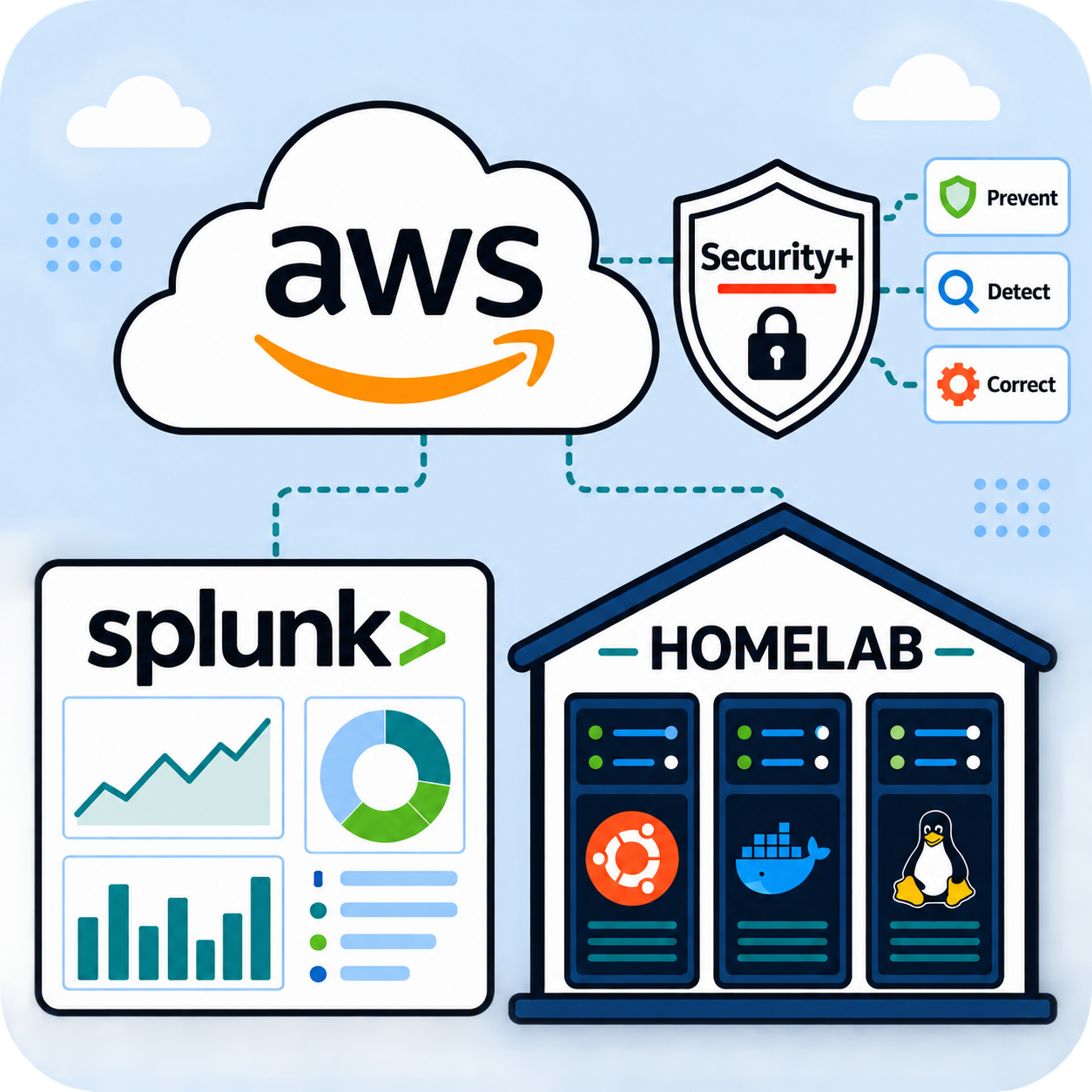 Revisiting Security+ Controls Through an AWS and Splunk Homelab