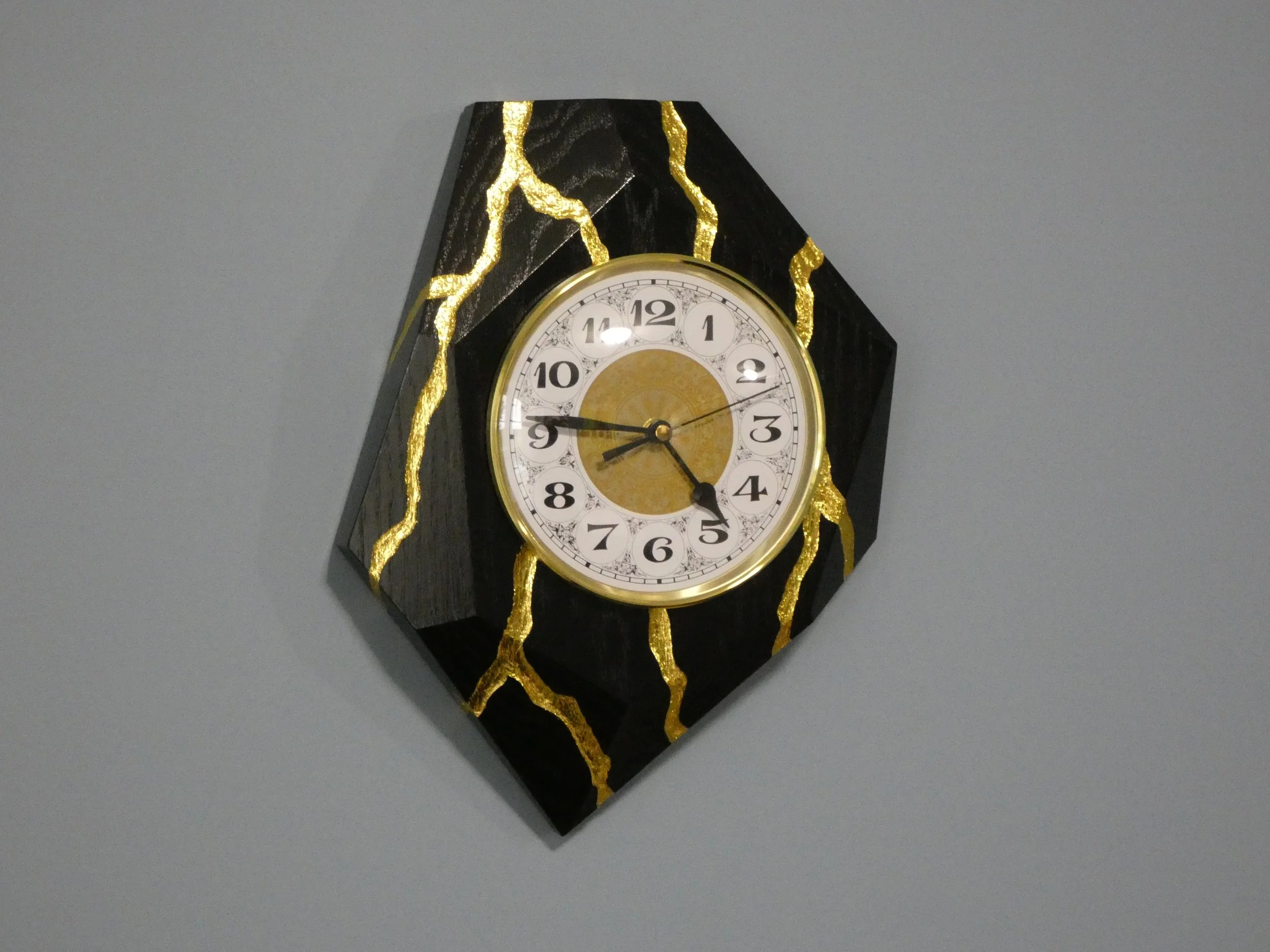 Gold Flow Wall Clock