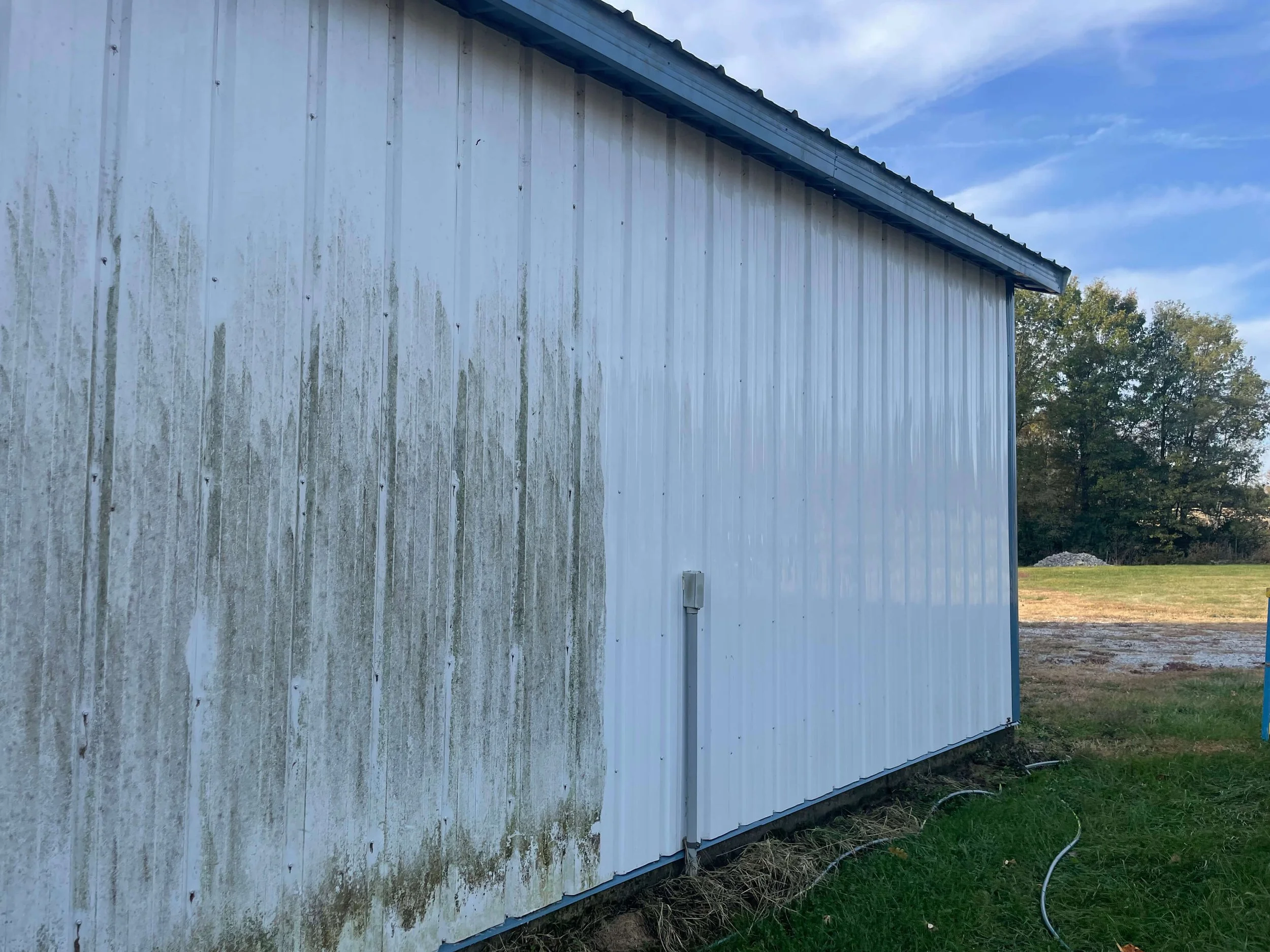 Power washing in-progress