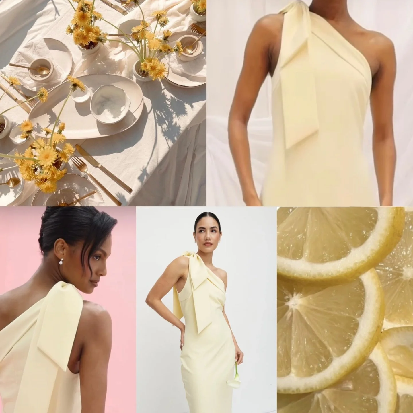 If you&rsquo;re a Summer bride, then this bridesmaid dress is CALLING YOUR NAME 🤩🍯🍋✨ We are so excited to now have the &lsquo;Neveah&rsquo; one shoulder crepe gown in exclusive LEMON - Pop us a message for more info or to arrange for your bridal p