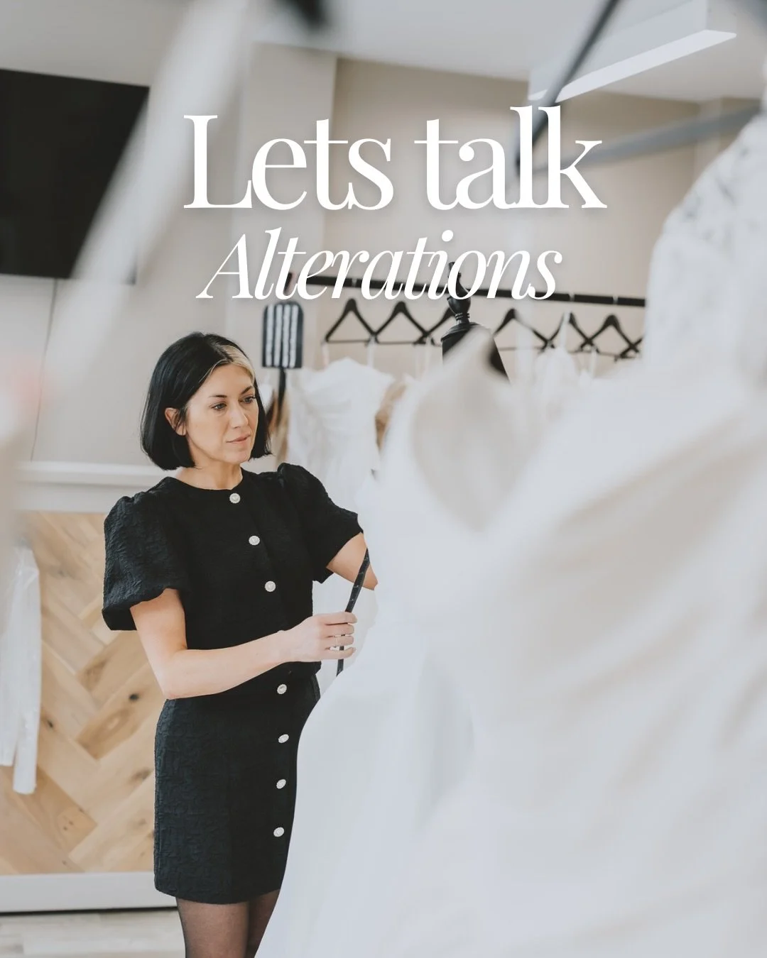 We are so lucky to have the fabulous Lucy as part of our team 🤍 Bridal alterations really are an unbelievable skill which take hours of meticulous work. We love being able to complete them in house so we know you are leaving with your gown ready to 